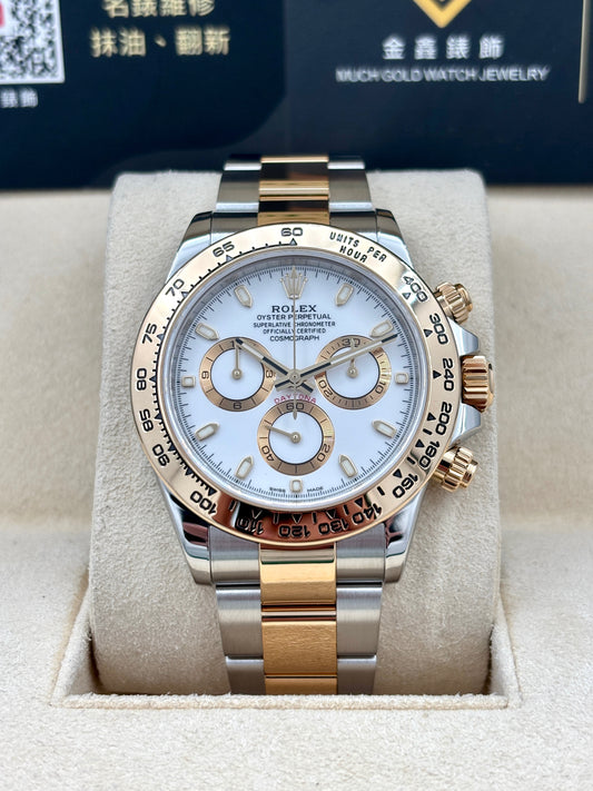 二手 USED ROLEX 勞力士 DAYTONA 116503 白色 2022年3月 全套 FULL SET
