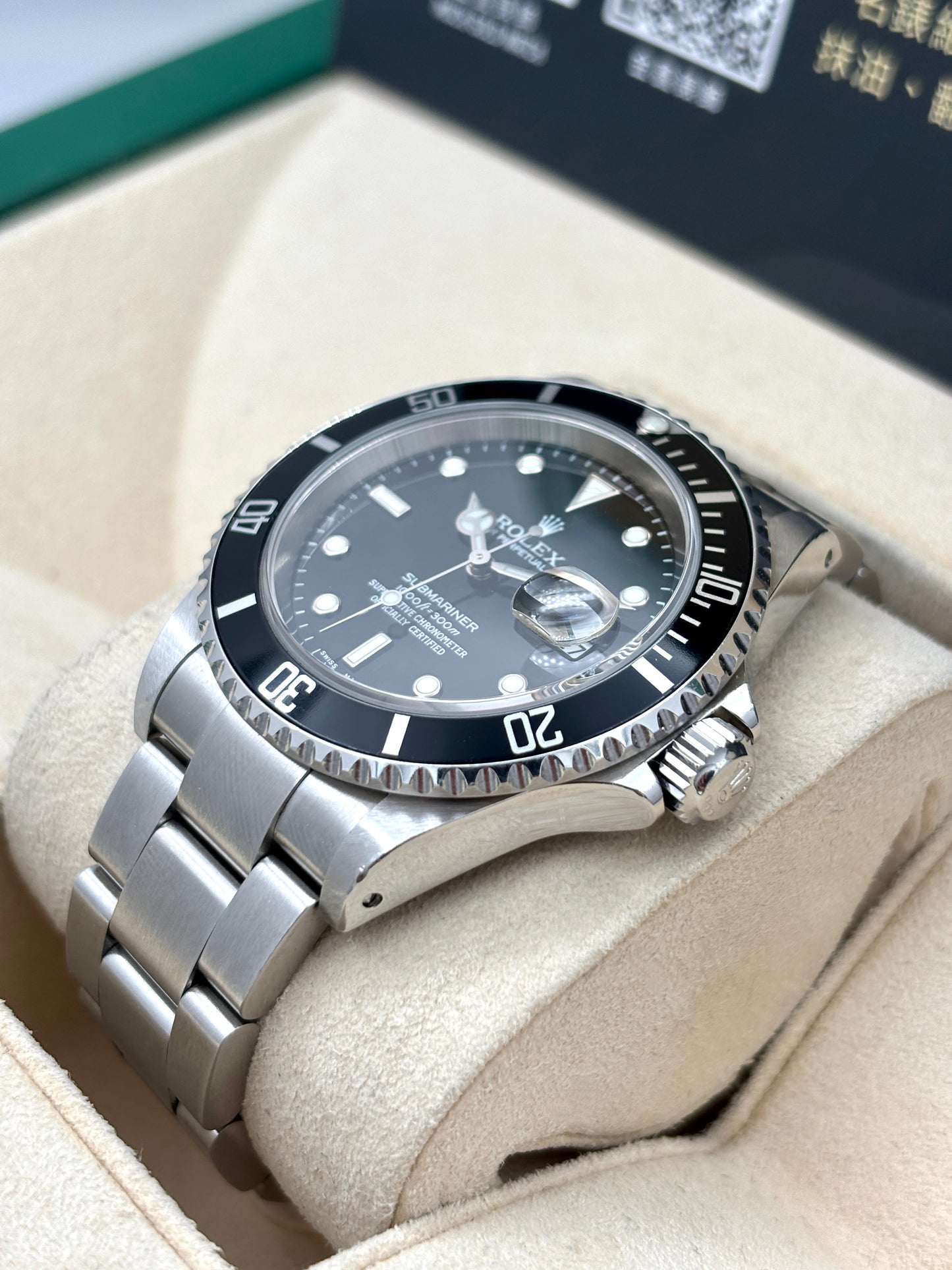 二手 USED ROLEX 勞力士 SUBMARINER DATE 16610 黑色 約2002年 淨錶 WATCH ONLY