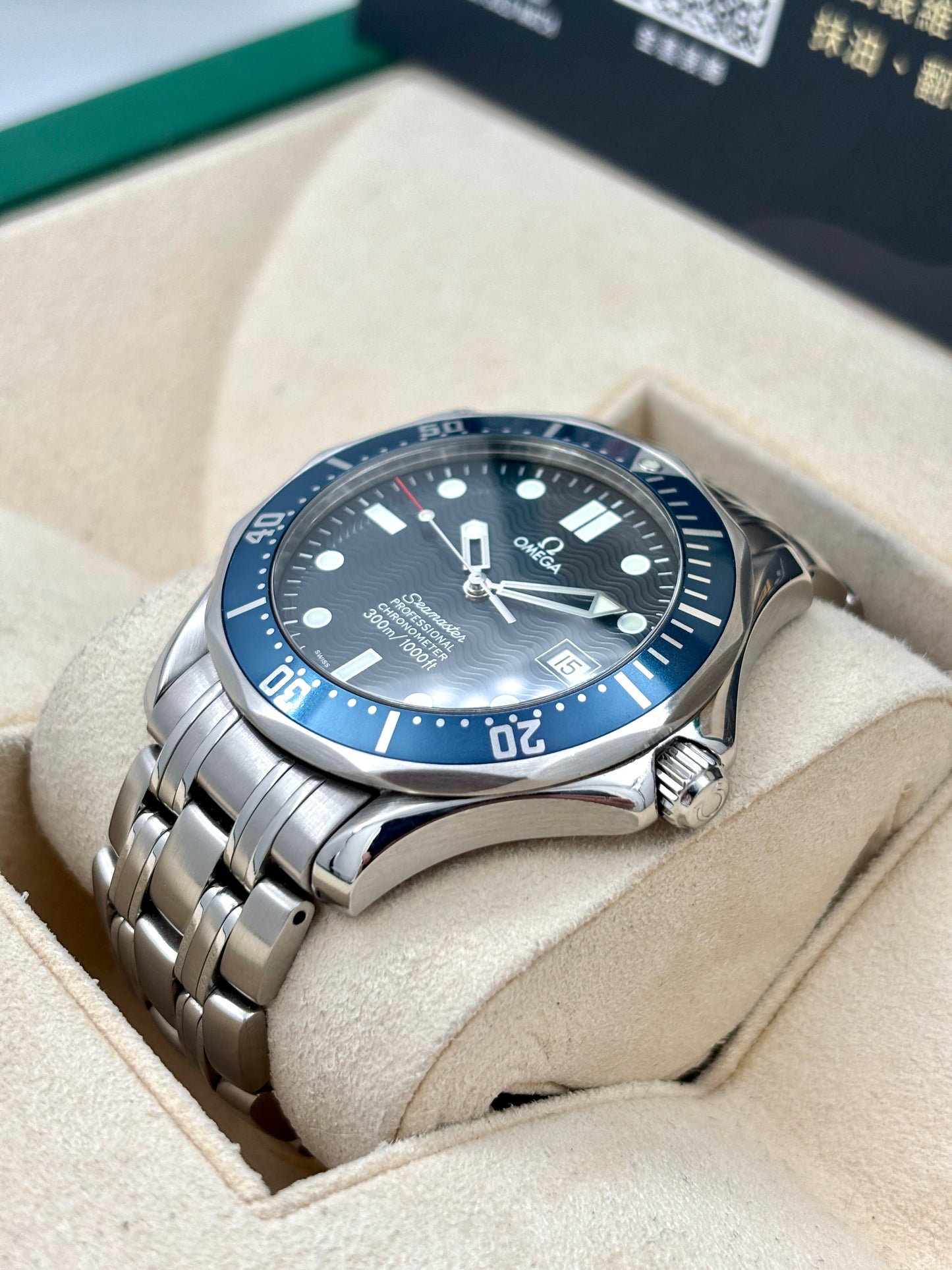 [SOLD OUT]二手 USED OMEGA 歐米茄 SEAMASTER DIVER 300M 2531.80.00 藍色 上行紙 保到2027年10月