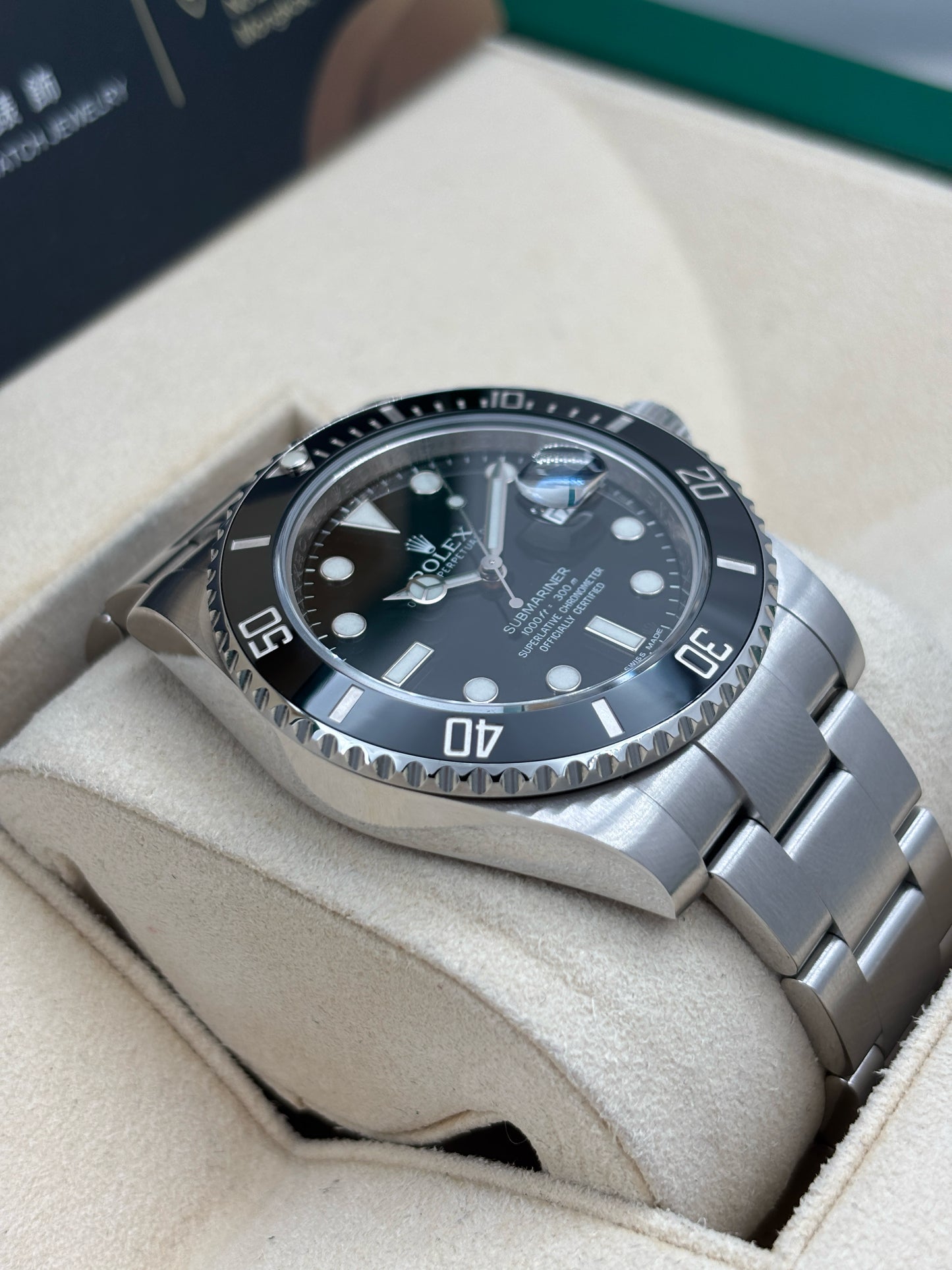 二手 USED ROLEX 勞力士 SUBMARINER DATE 116610LN 黑色 2012年3月 有上行證 保到27年5月 全套 FULL SET AD單