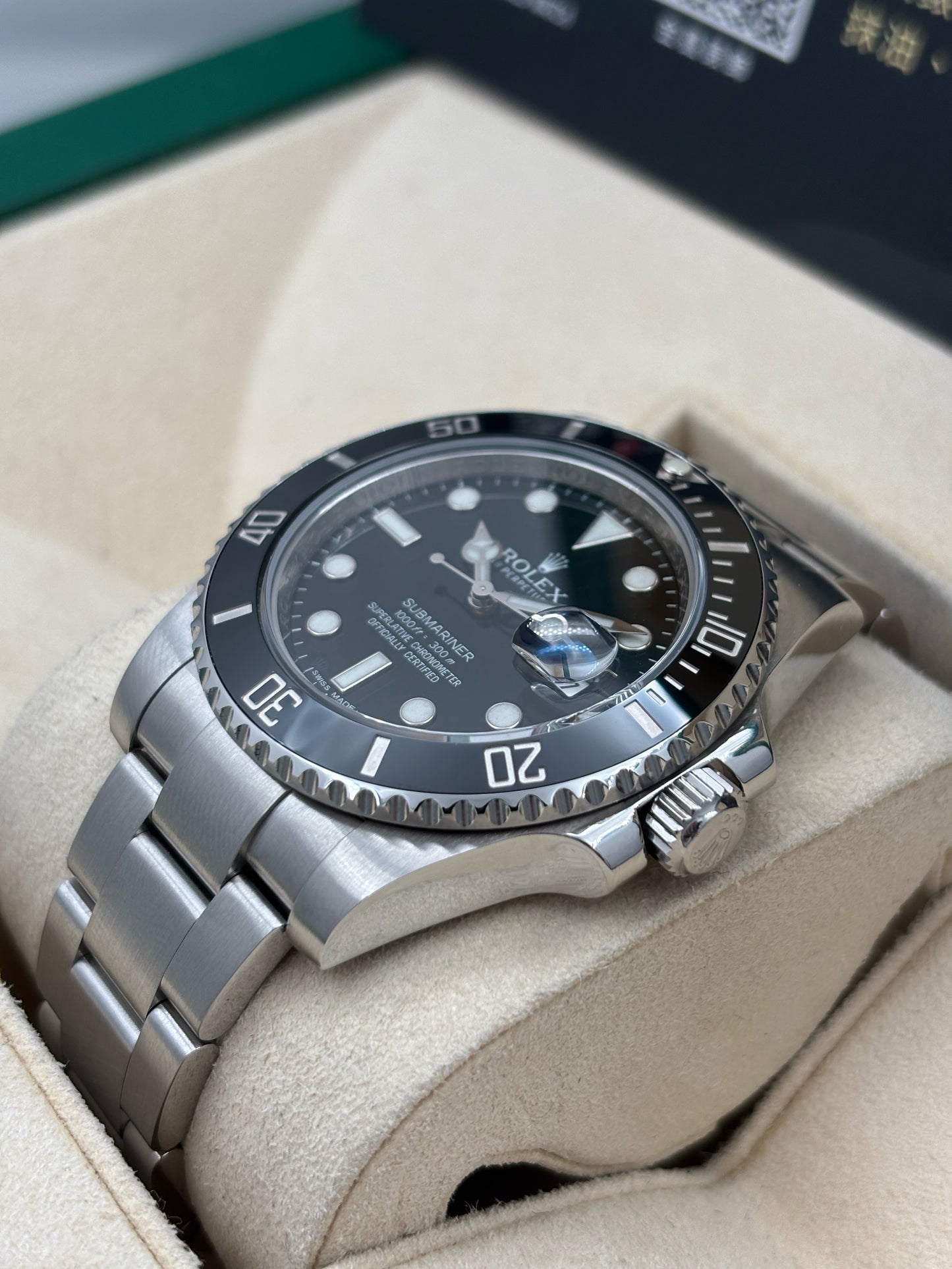 二手 USED ROLEX 勞力士 SUBMARINER DATE 116610LN 黑色 2012年3月 有上行證 保到27年5月 全套 FULL SET AD單