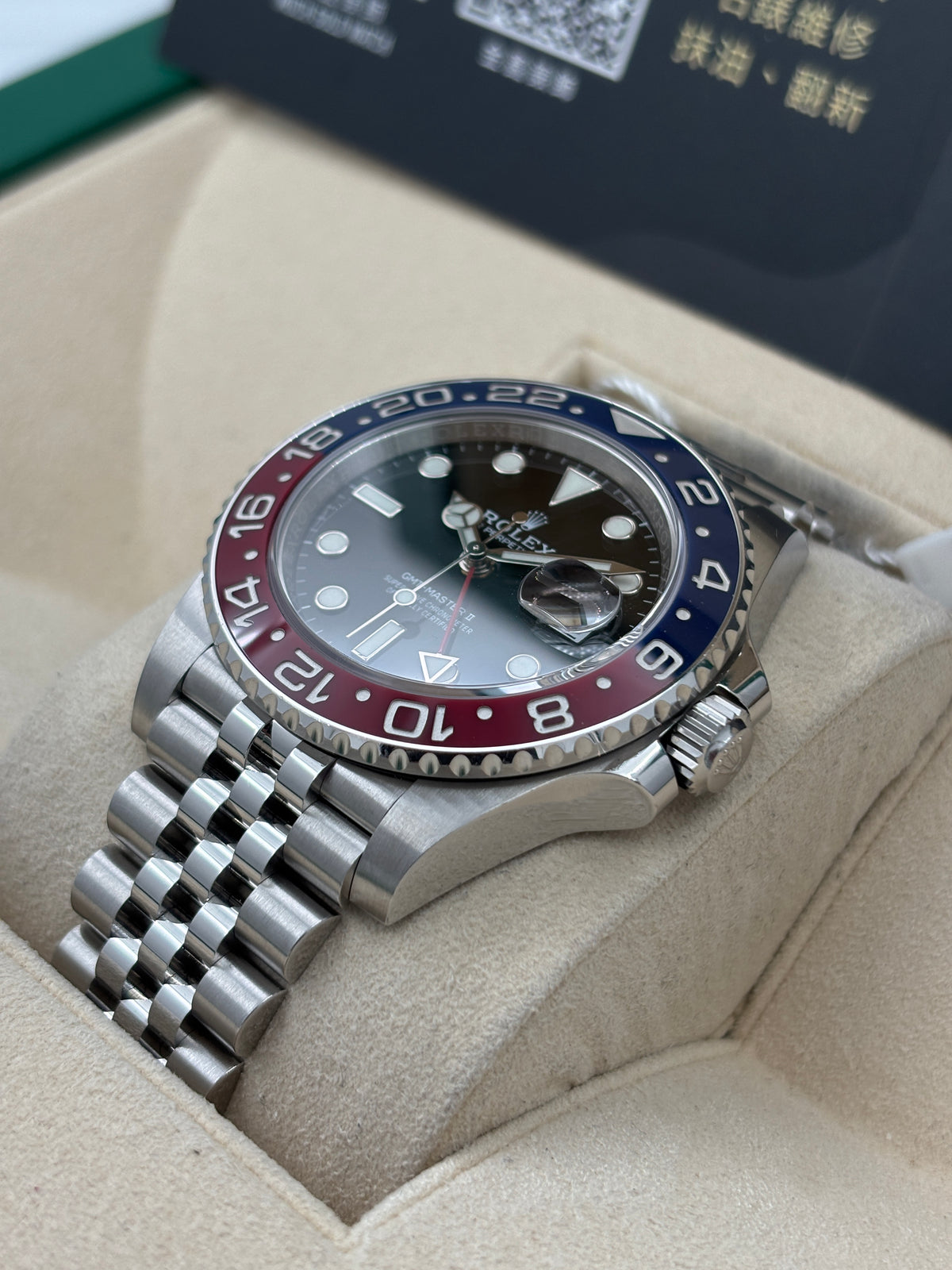 二手 USED  ROLEX 勞力士 GMT-MASTER II 126710BLRO 黑色 2021年8月 珠帶 全套 FULL SET