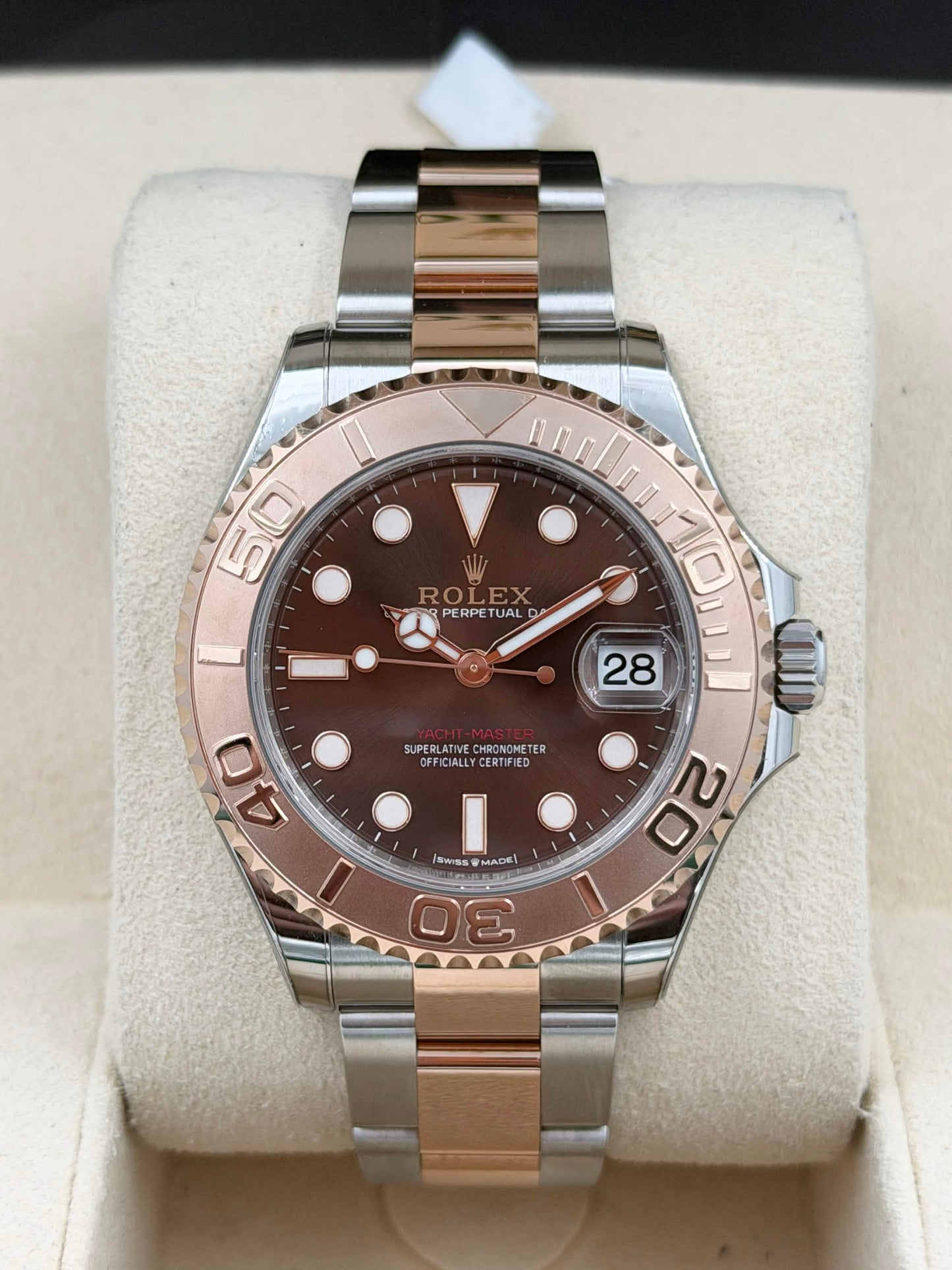 二手 USED ROLEX 勞力士 YACHT-MASTER 268621 朱古力面 2022年11月 全套 FULL SET