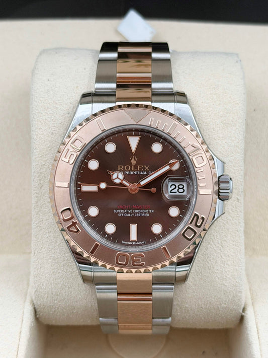 [SOLD OUT]二手 USED ROLEX 勞力士 YACHT-MASTER 268621 朱古力面 2022年11月 全套 FULL SET