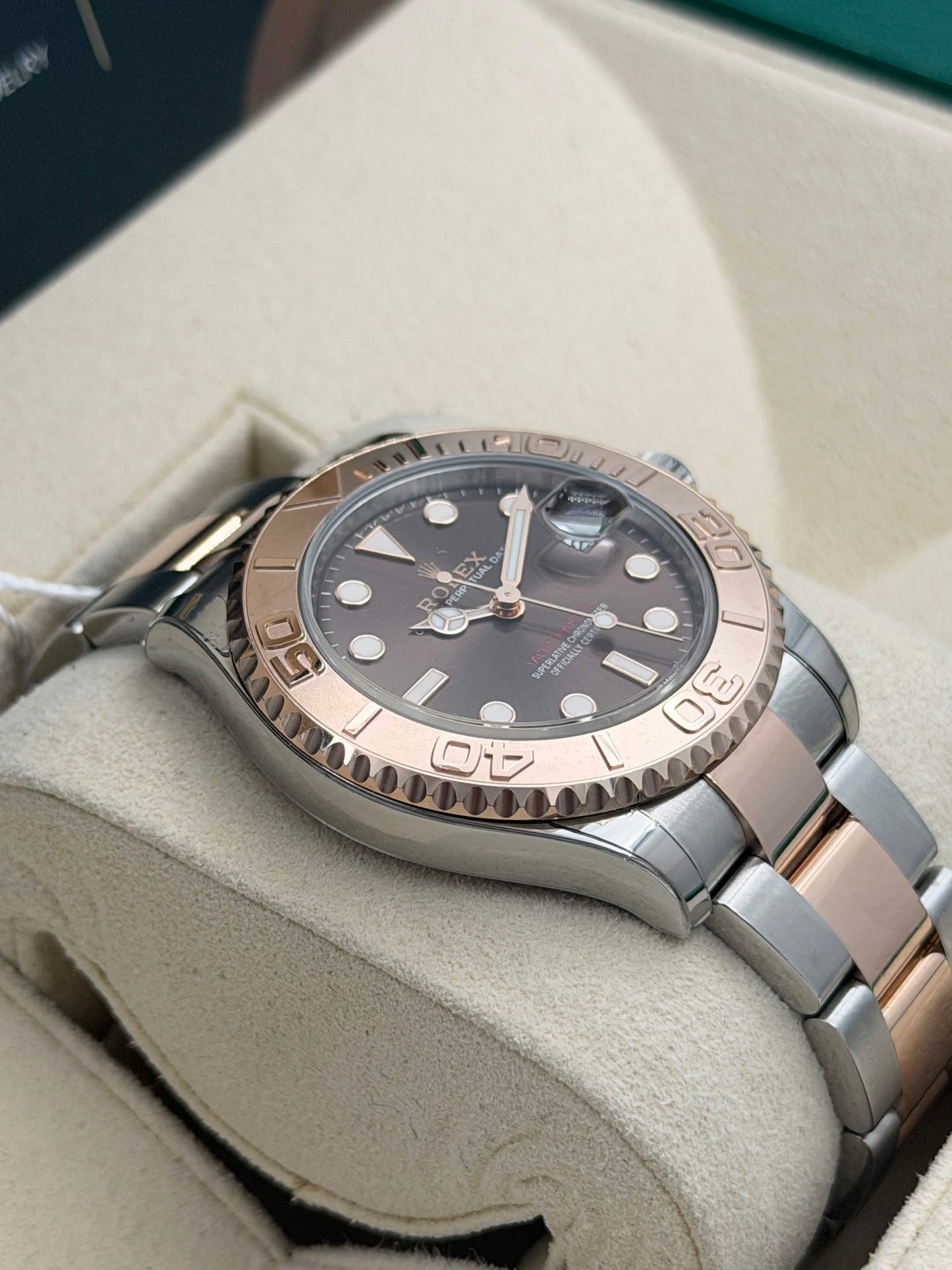 二手 USED ROLEX 勞力士 YACHT-MASTER 268621 朱古力面 2022年11月 全套 FULL SET
