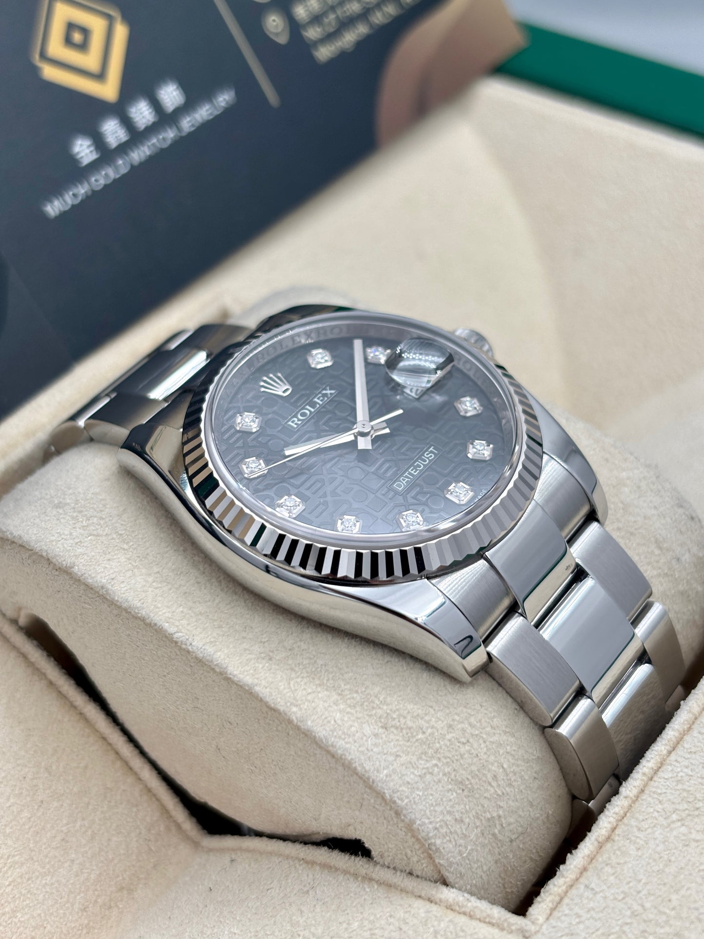 二手 USED ROLEX 勞力士 DATEJUST 116234 黑色電腦面 鑽石字 2006年 淨錶 WATCH ONLY