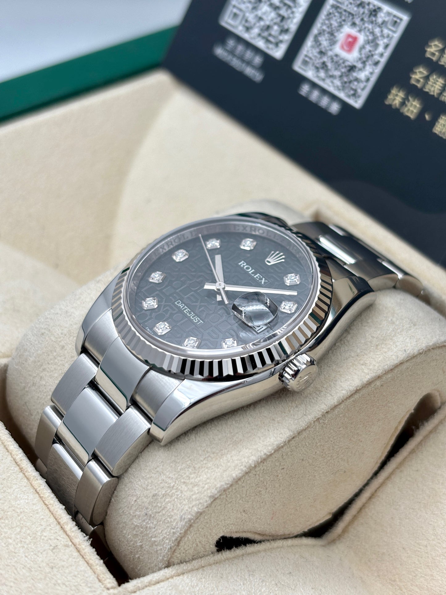 二手 USED ROLEX 勞力士 DATEJUST 116234 黑色電腦面 鑽石字 2006年 淨錶 WATCH ONLY