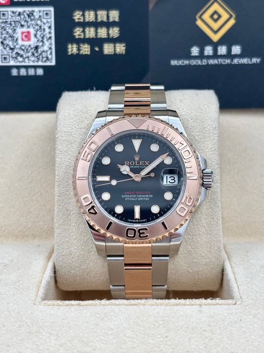 二手 USED ROLEX 勞力士 Yacht-Master 268621 黑色 亂碼 未打磨 淨錶 WATCH ONLY