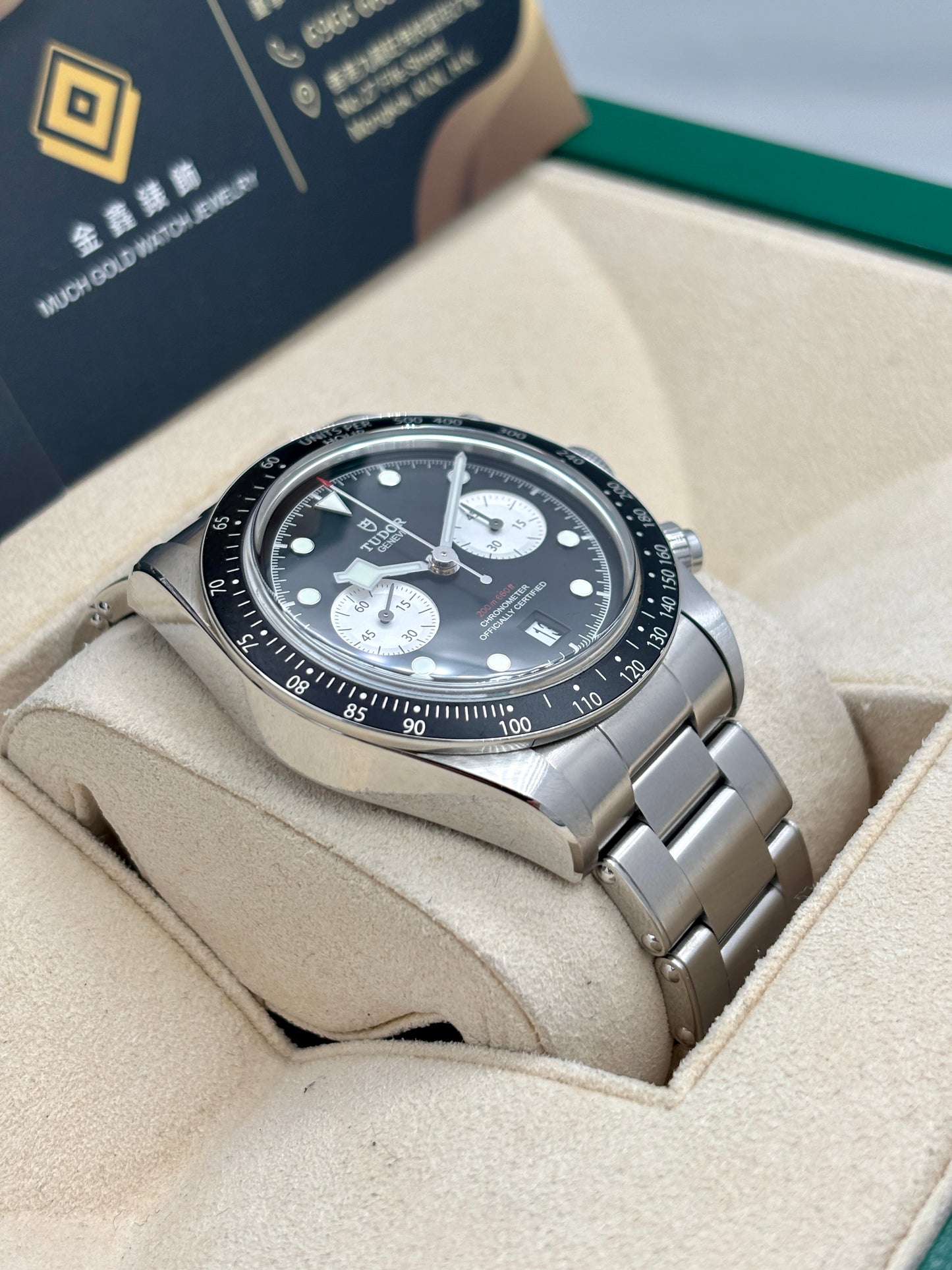 二手 USED TUDOR 帝舵 BLACK BAY CHRONOGRAPH 79360N 黑色 2022年9月 全套 FULL SET AD 單