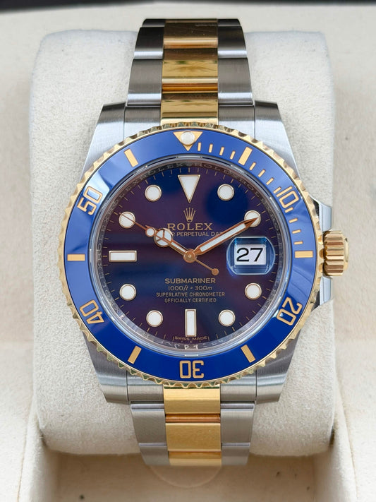[SOLD OUT]二手 USED ROLEX 勞力士 SUBMARINER DATE 116613LB 藍色面 2017年4月 全套 FULL SET