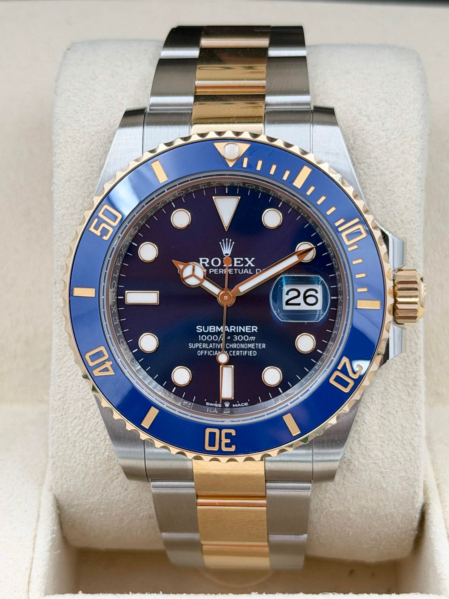 全新 BRAND NEW ROLEX 勞力士 SUBMARINER DATE 126613LB 藍色面 2026年6月