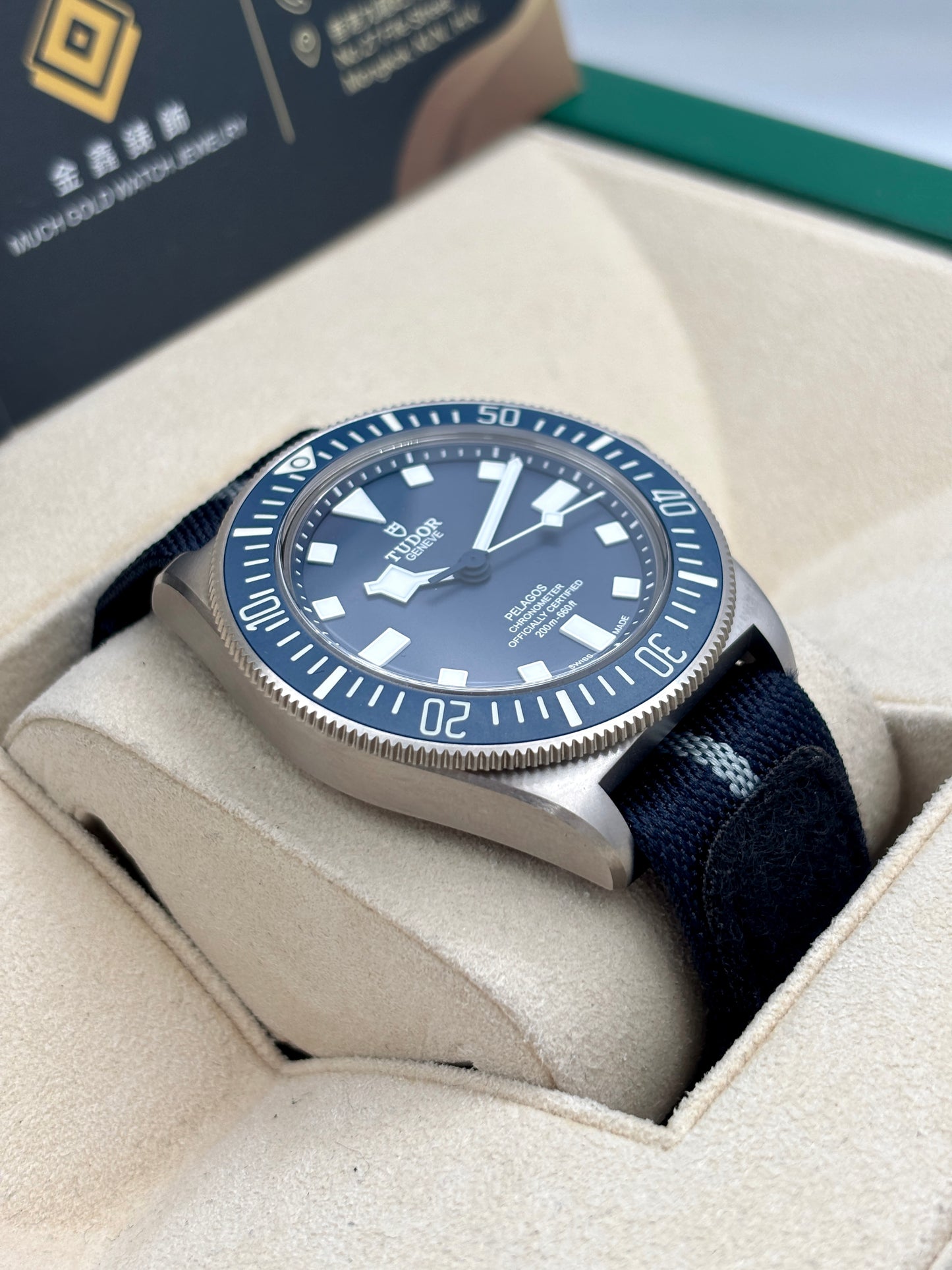 二手 USED TUDOR 帝舵 PELAGOS FXD 25707B 藍色 2022年7月 鈦金屬 全套 FULL SET AD單