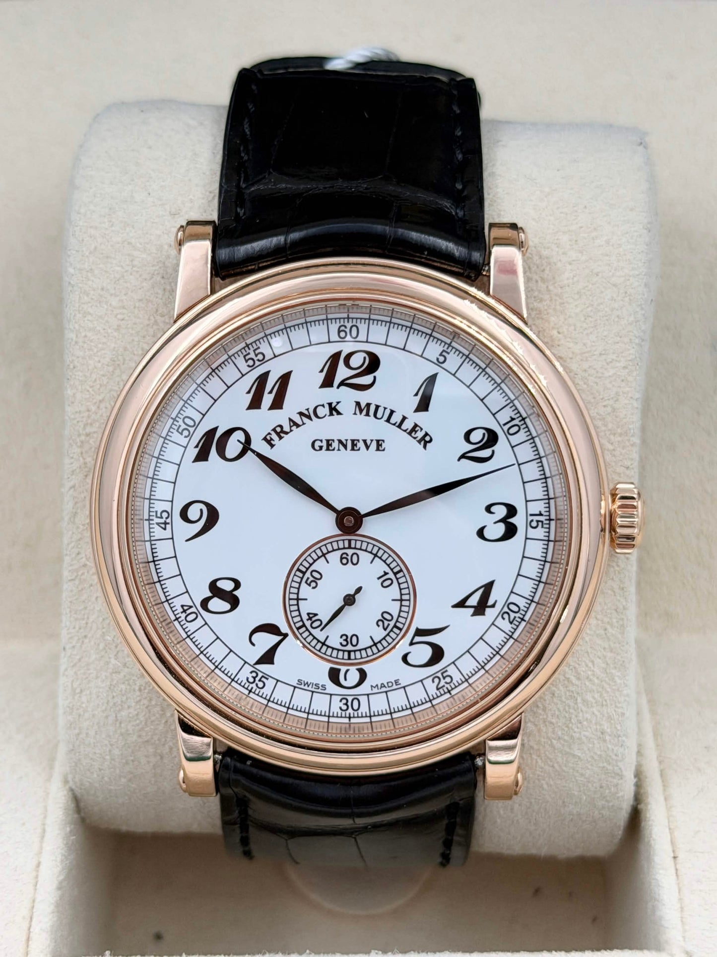 二手 USED FRANCK MULLER 法穆蘭 ROUND VINTAGE 7421 B S6 VIN OPEN DAY 18K玫瑰金 全套 FULL SET