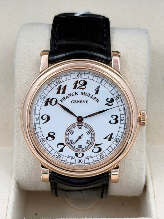 [SOLD OUT]二手 USED FRANCK MULLER 法穆蘭 ROUND VINTAGE 7421 B S6 VIN OPEN DAY 18K玫瑰金 全套 FULL SET