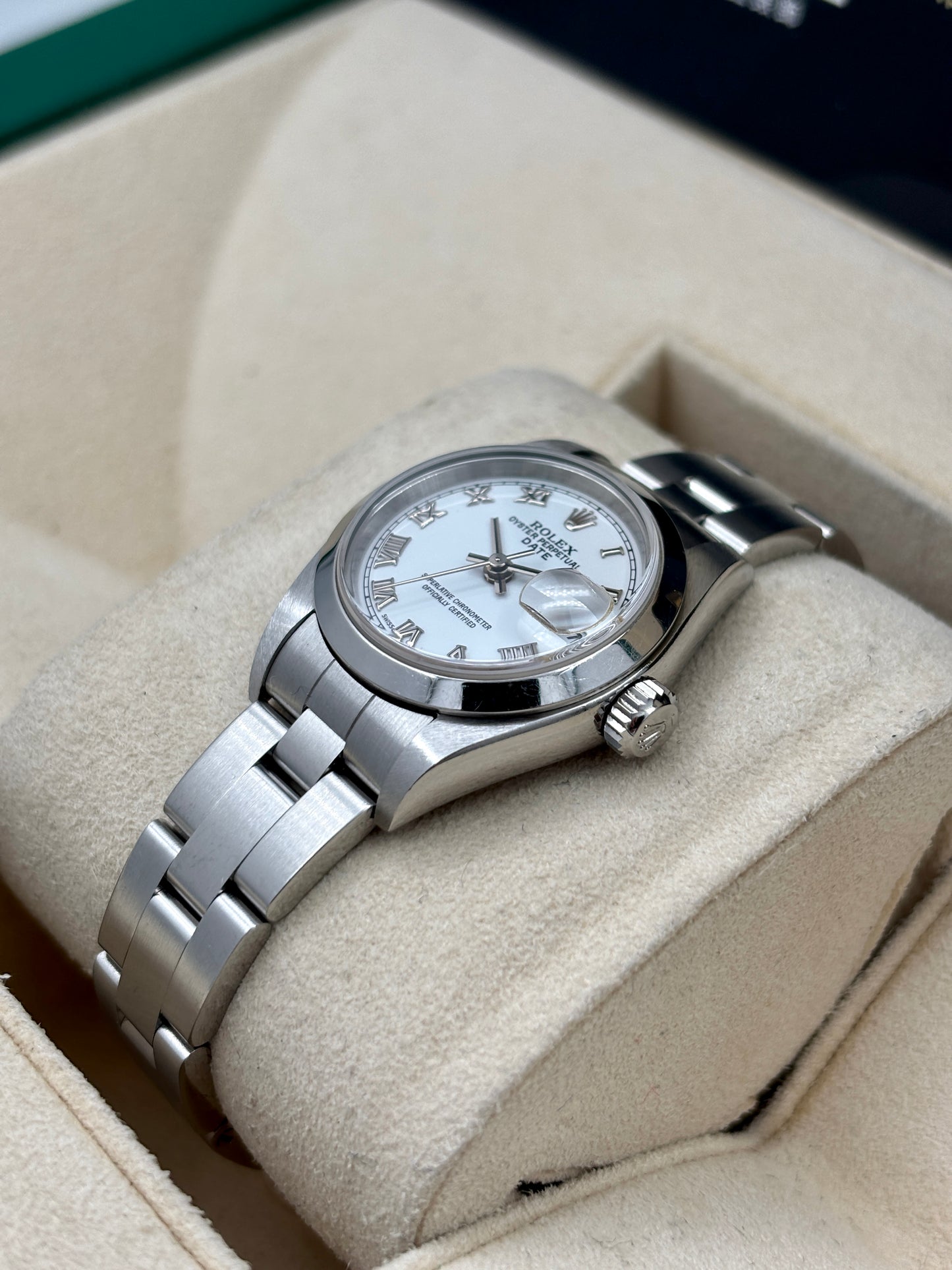 [SOLD OUT]二手 USED ROLEX 勞力士 DATE 79160 白色羅馬字 2005年4月 全套 FULL SET
