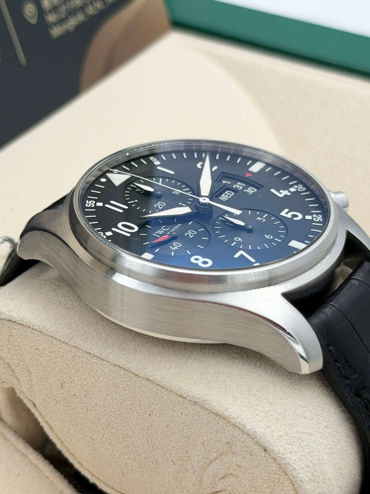 二手 USED IWC 萬國 PILOT CHRONOGRAPH IW377701 2017年7月 全套 FULL SET