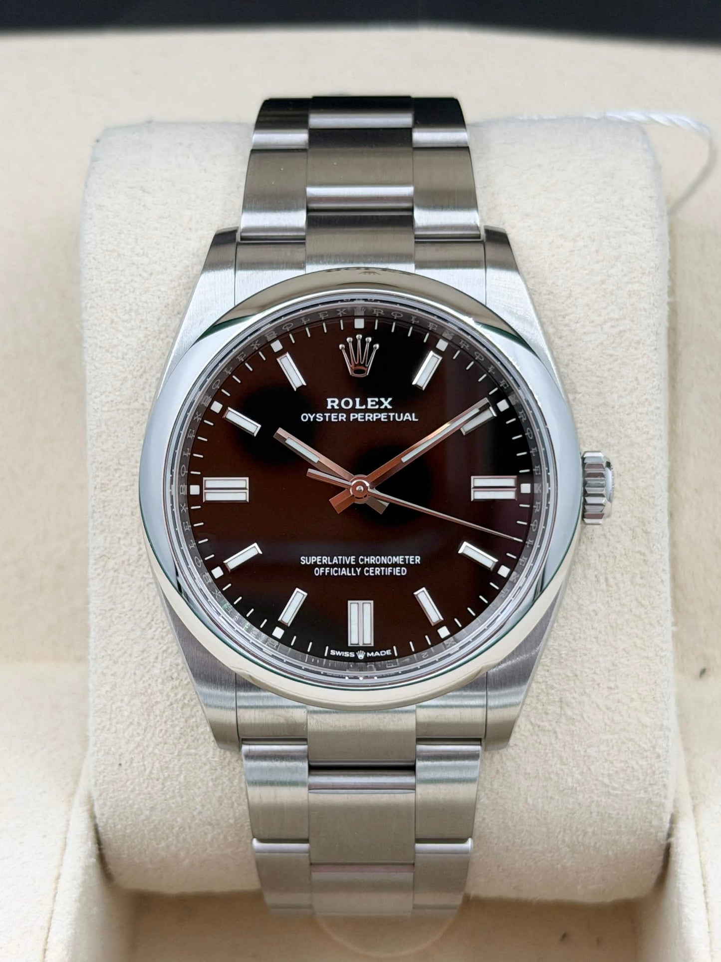 二手 USED ROLEX 勞力士 OYSTER PERPETUAL 126000 黑色面 2021年5月 全套 FULL SET