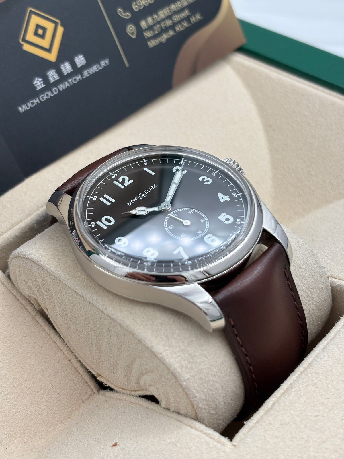 二手 USED  MONTBLANC 萬寶龍 MINERVA PILOT U0115073 黑色 2025年9月 全套 FULL SET
