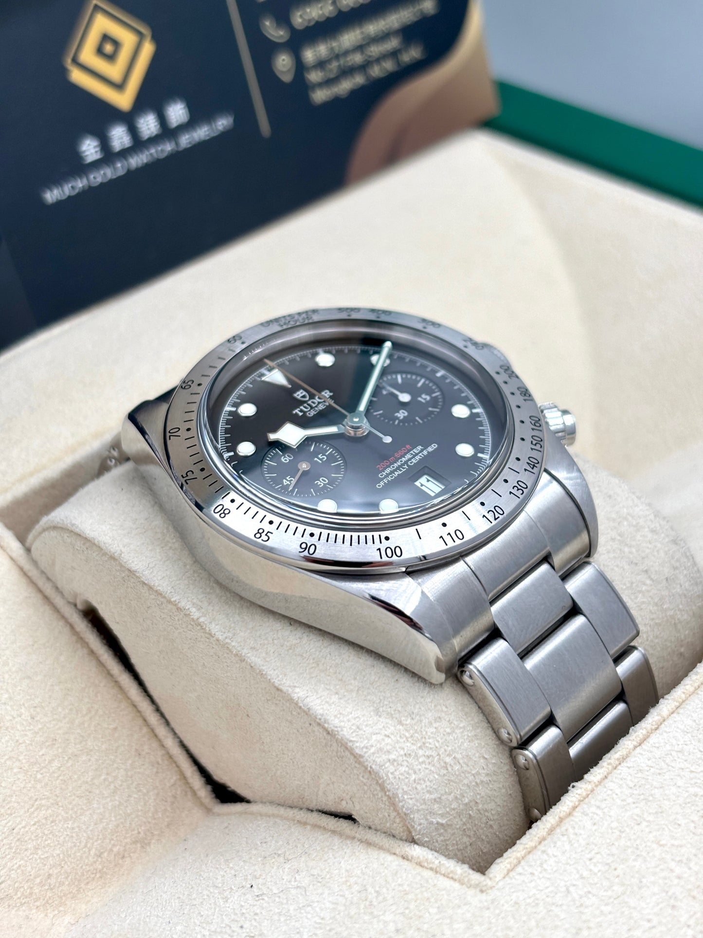 二手 USED TUDOR 帝舵 BLACK BAY CHRONO 79350 黑色 2018年4月 全套 FULL SET