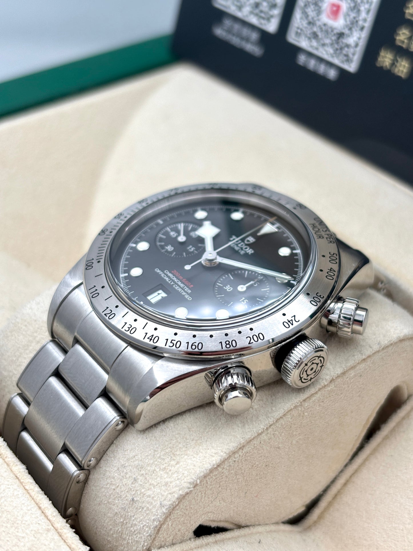 二手 USED TUDOR 帝舵 BLACK BAY CHRONO 79350 黑色 2018年4月 全套 FULL SET