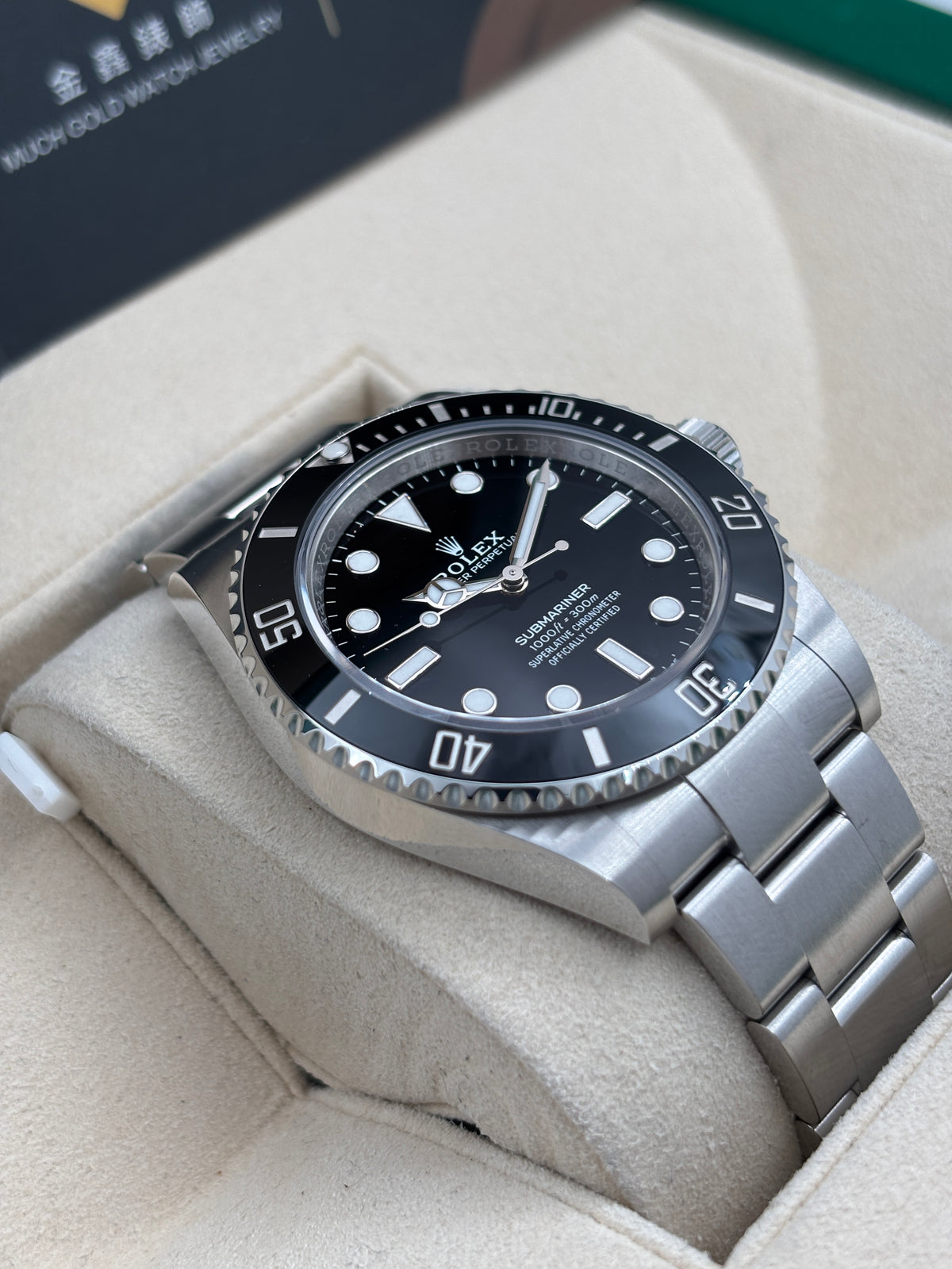 二手 USED  ROLEX 勞力士 SUBMARINER 124060 黑色 2025年4月 全套 FULL SET