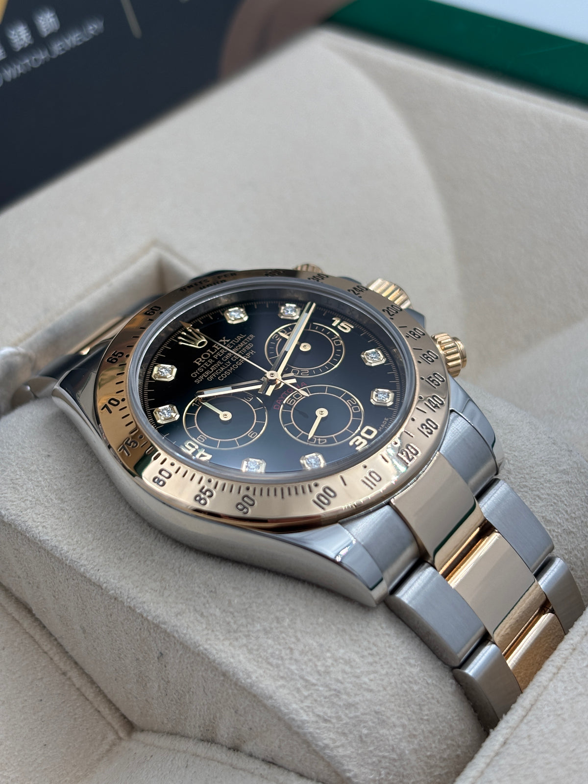 二手 USED  ROLEX 勞力士 DAYTONA 116523 黑色鑽石字 2012年11月 全套 FULL SET