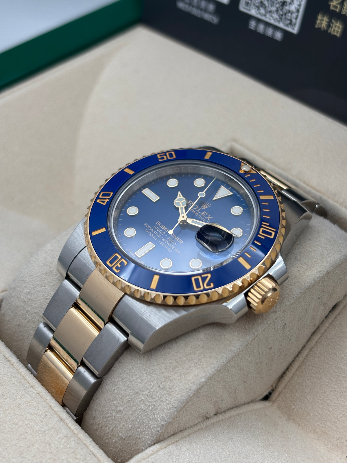 二手 USED  ROLEX 勞力士 SUBMARINER DATE 116613LB 藍色 2018年4月 全套 FULL SET