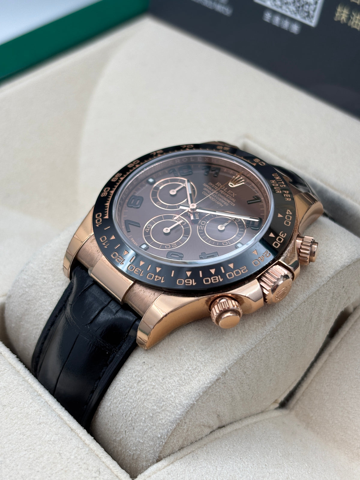 二手 USED  ROLEX 勞力士 DAYTONA 116515LN 朱古力面 亂碼 99.99%新 齊膠紙 淨錶 WATCH ONLY