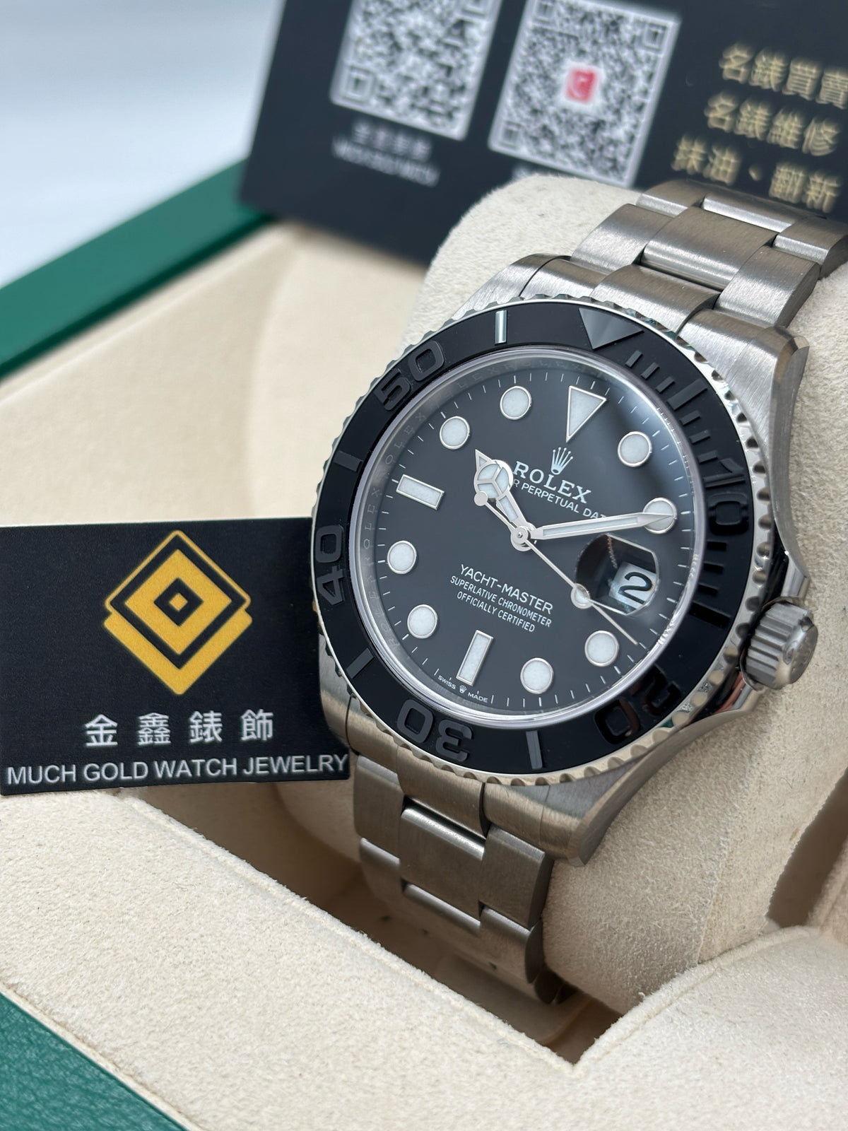 全新 NEW  ROLEX 勞力士YACHT-MASTER 42 TITANIUM 226627 黑色 2026年7月 鈦金屬 全套 FULL SET