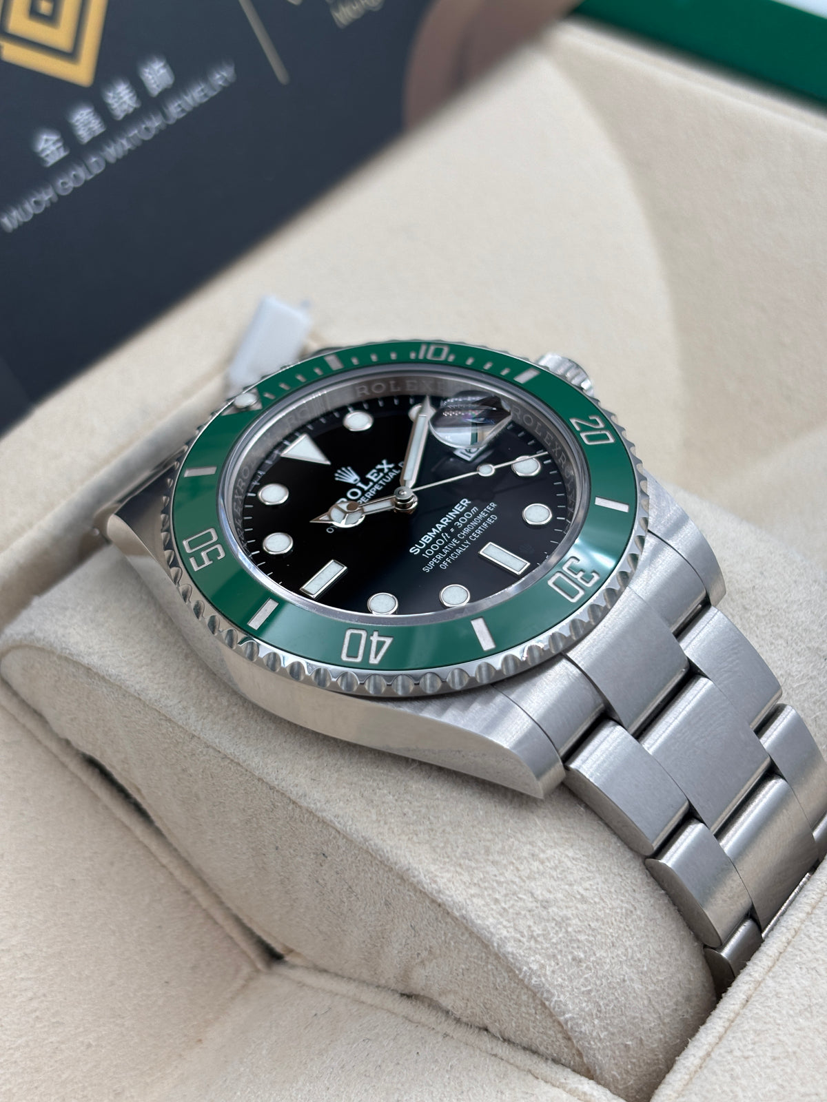 二手 USED  ROLEX 勞力士 SUBMARINER DATE 126610LV 黑色 亂碼 淨錶 WATCH ONLY