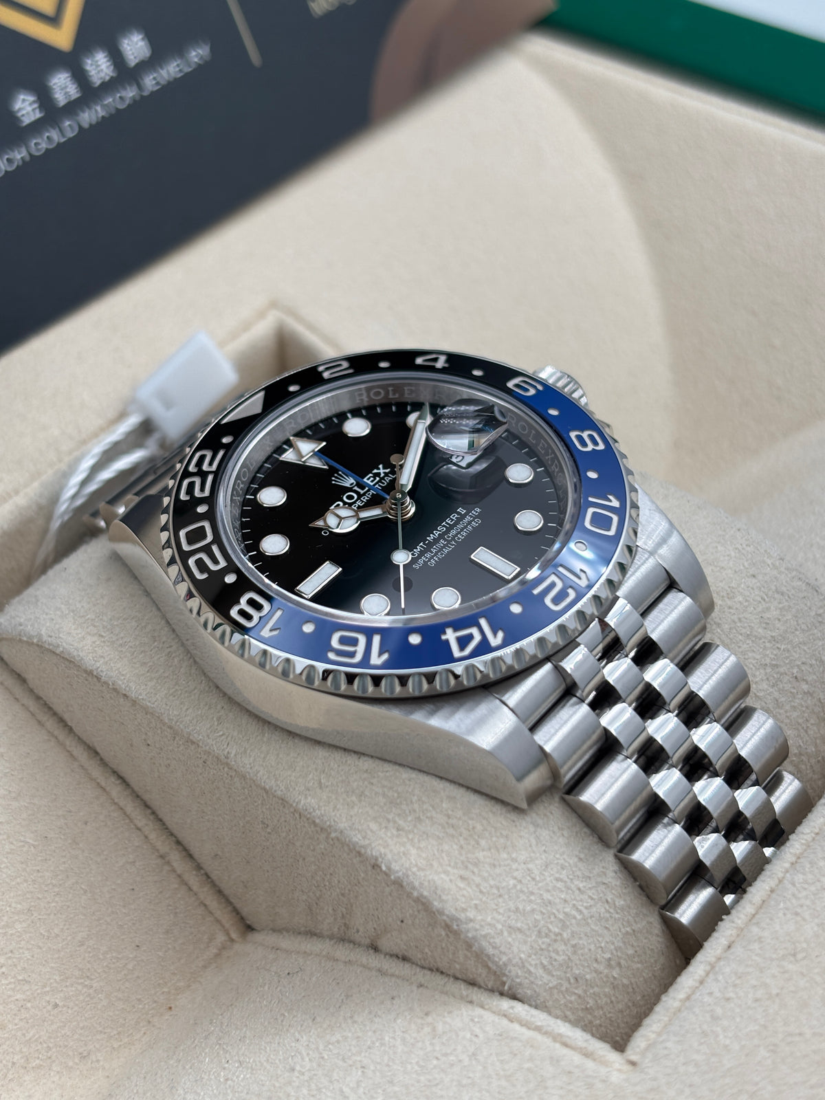 二手 USED  ROLEX 勞力士 GMT-MASTER II 126710BLNR 黑色 2022年11月 珠帶 全套 FULL SET
