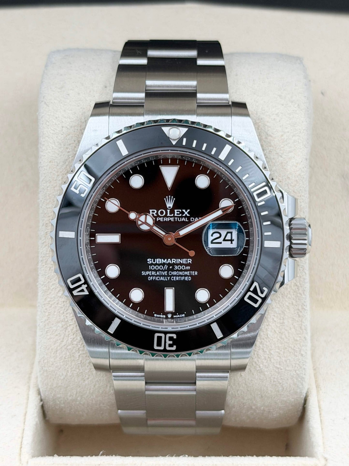 二手 USED ROLEX 勞力士 SUBMARINER DATE 126610LN 2024年7月 未打磨 全套