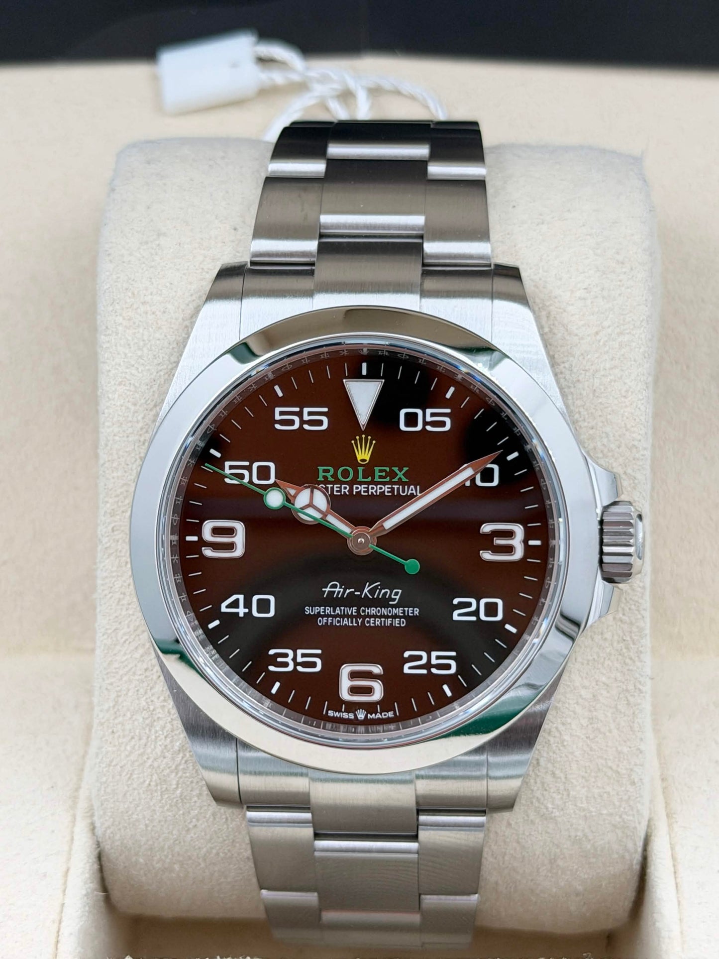 二手 USED ROLEX 勞力士 AIR KING 126900 2022年10月 全套