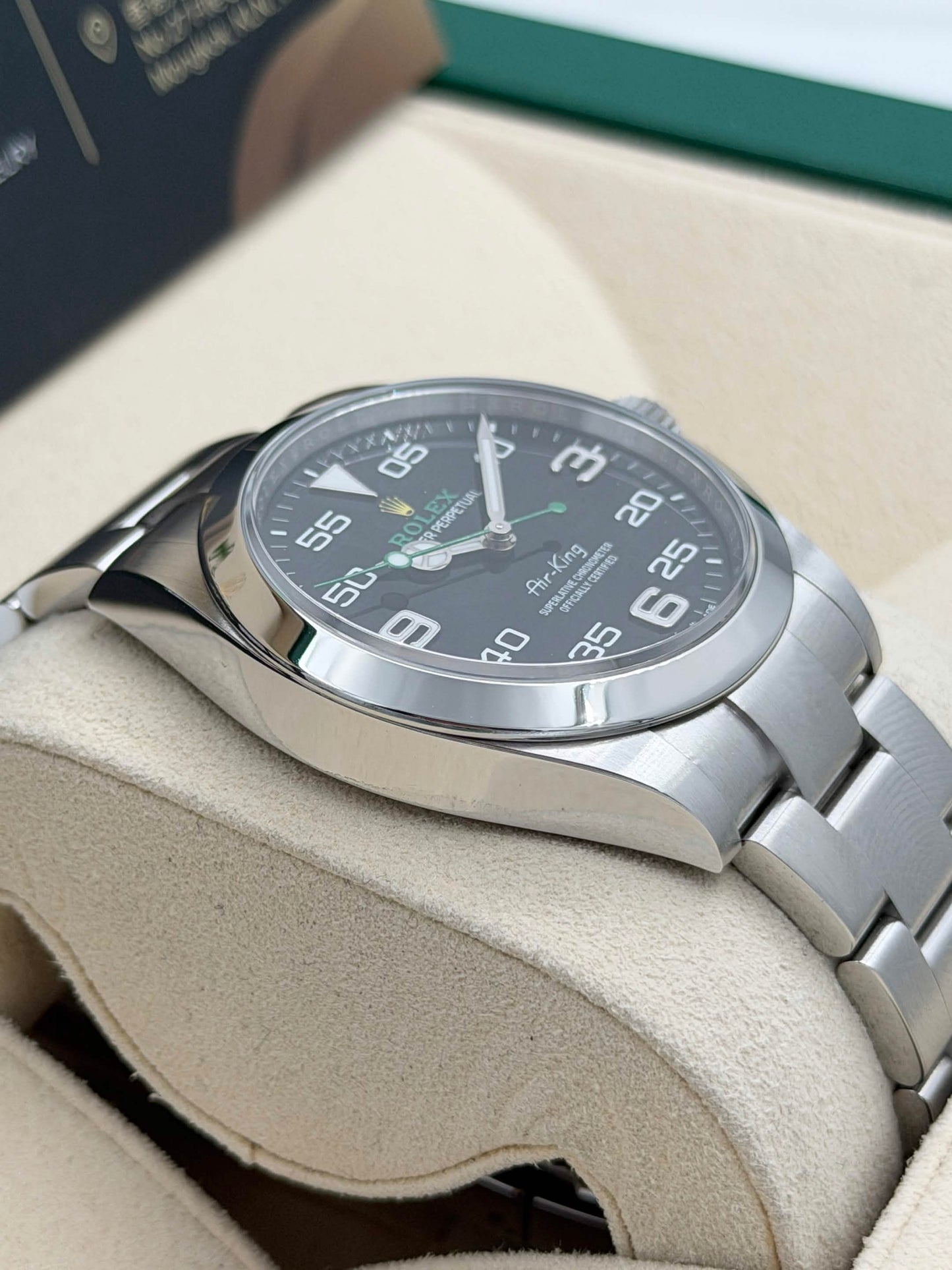 二手 USED ROLEX 勞力士 AIR KING 126900 2022年10月 全套