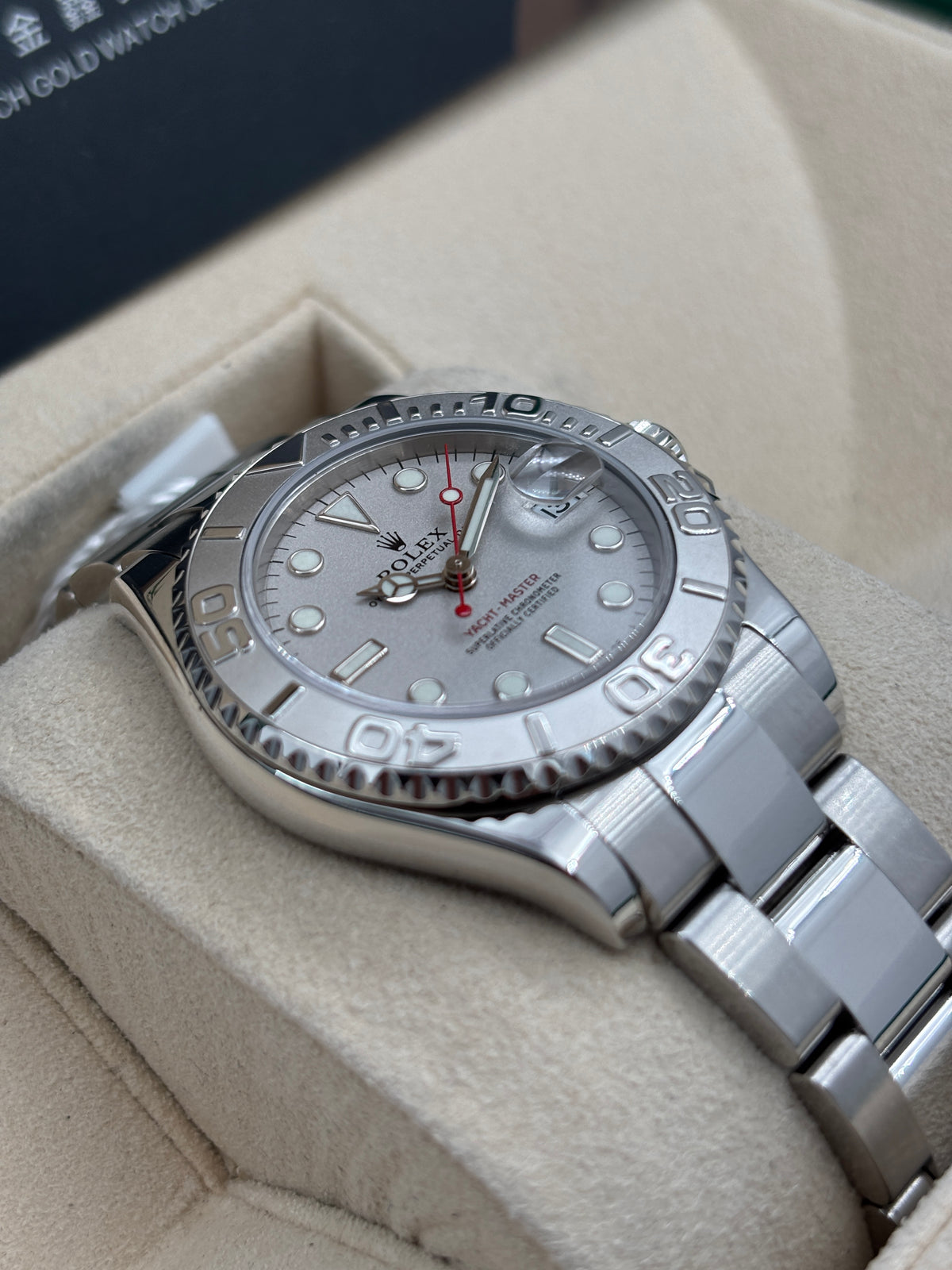 二手 USED  ROLEX 勞力士 YACHT-MASTER 168622 灰色 2002年10月 保養證