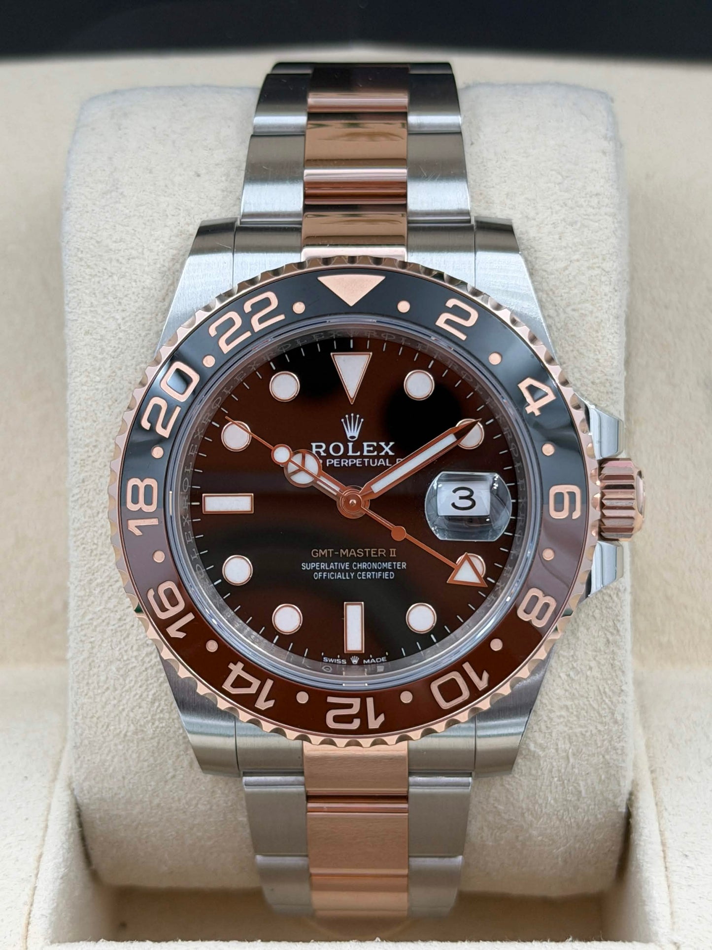 二手 USED ROLEX 勞力士 GMT-MASTER II 126711CHNR 2024年10月 全套 AD購買單