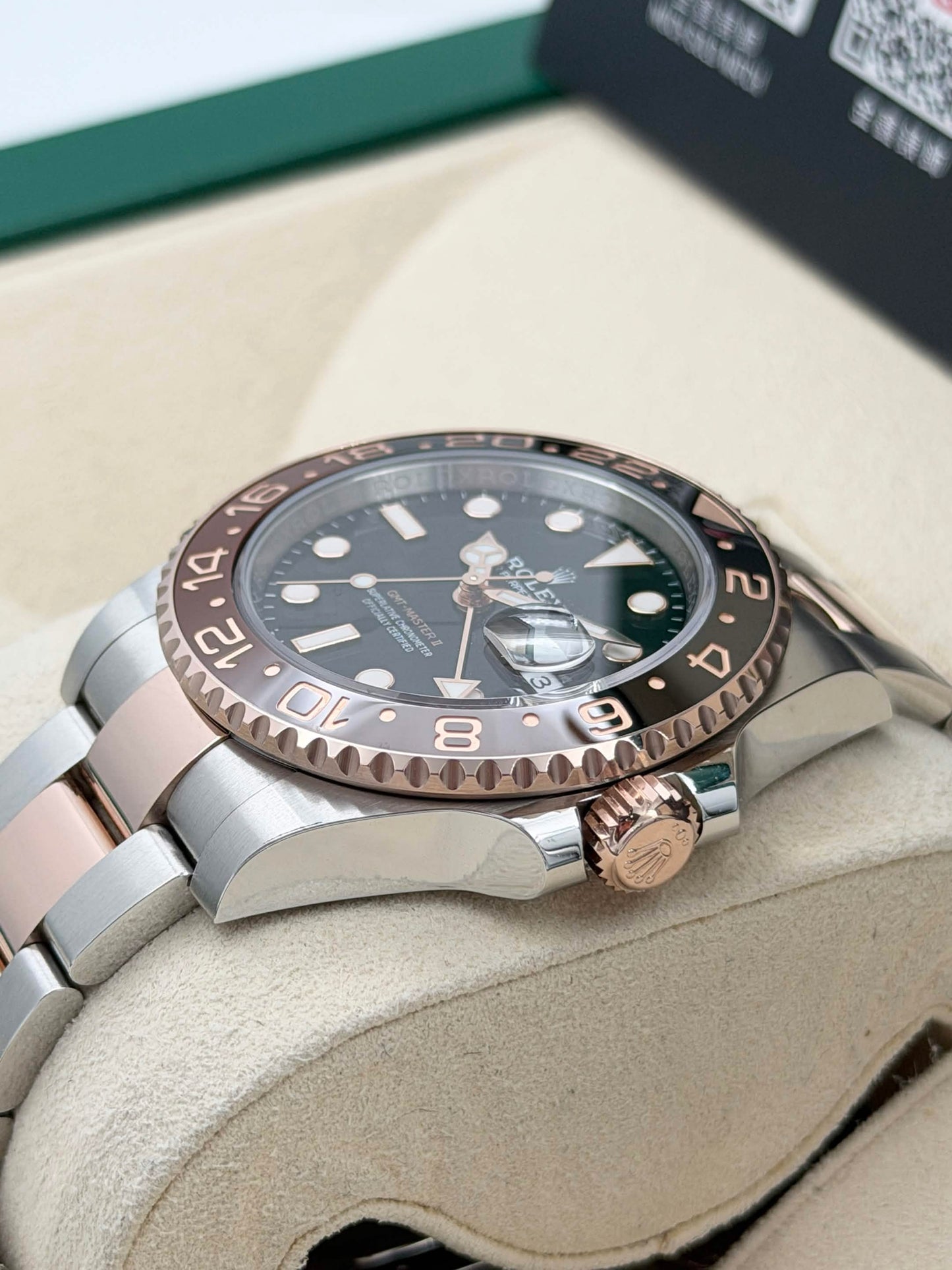 二手 USED ROLEX 勞力士 GMT-MASTER II 126711CHNR 2024年10月 全套 AD購買單