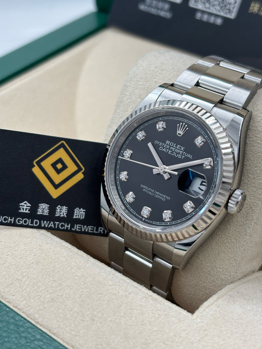 二手 USED  ROLEX 勞力士 DATEJUST 126234 黑色鑽石字 亂碼 淨錶 WATCH ONLY