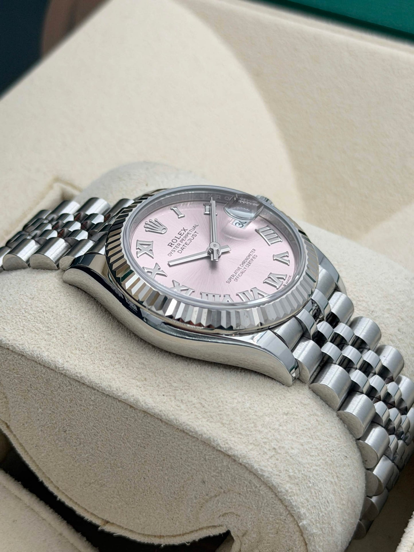 二手 USED ROLEX 勞力士 DATEJUST 278274 粉紅色 99.99%新 未打磨 全套
