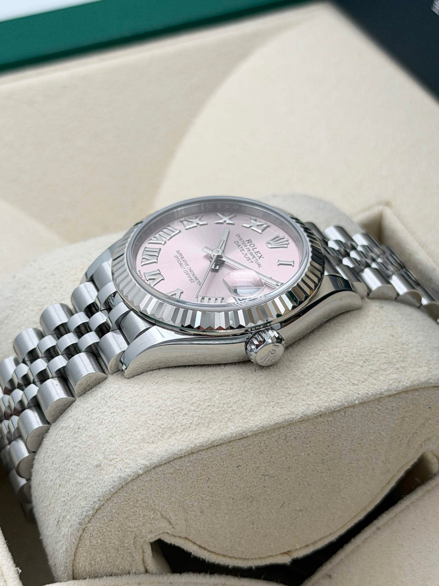 二手 USED ROLEX 勞力士 DATEJUST 278274 粉紅色 99.99%新 未打磨 全套