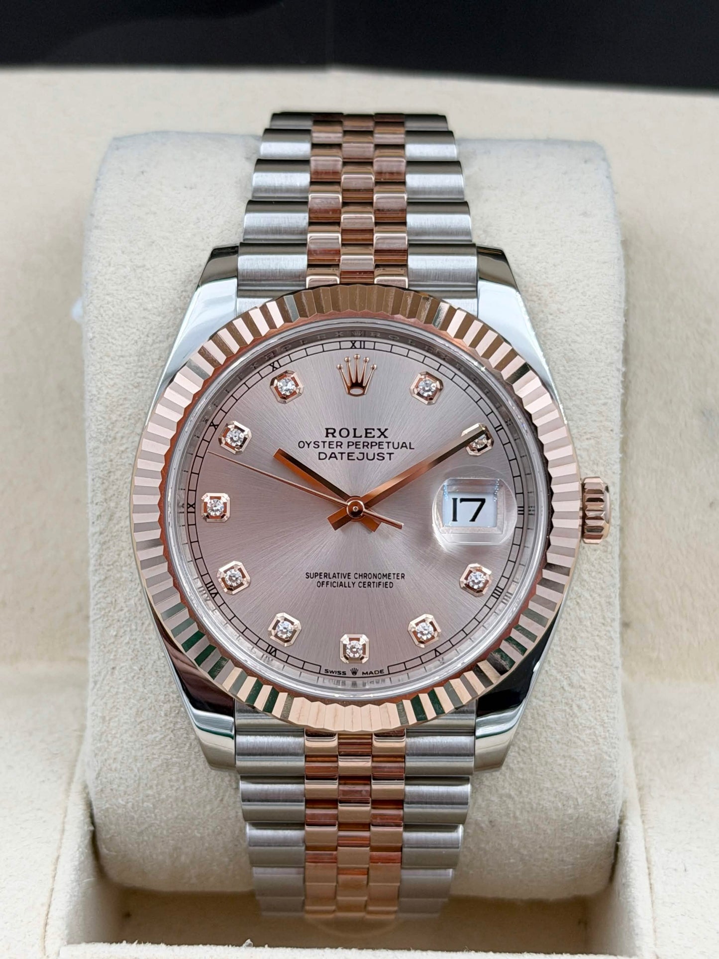 二手 USED ROLEX 勞力士 DATEJUST 126331 日亮金色 鑽石字 2021年7月 全套
