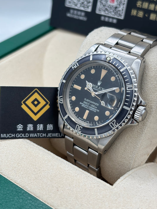 二手 USED  ROLEX 勞力士 SUBMARINER DATE 1680 黑色 約1978年 淨錶 WATCH ONLY