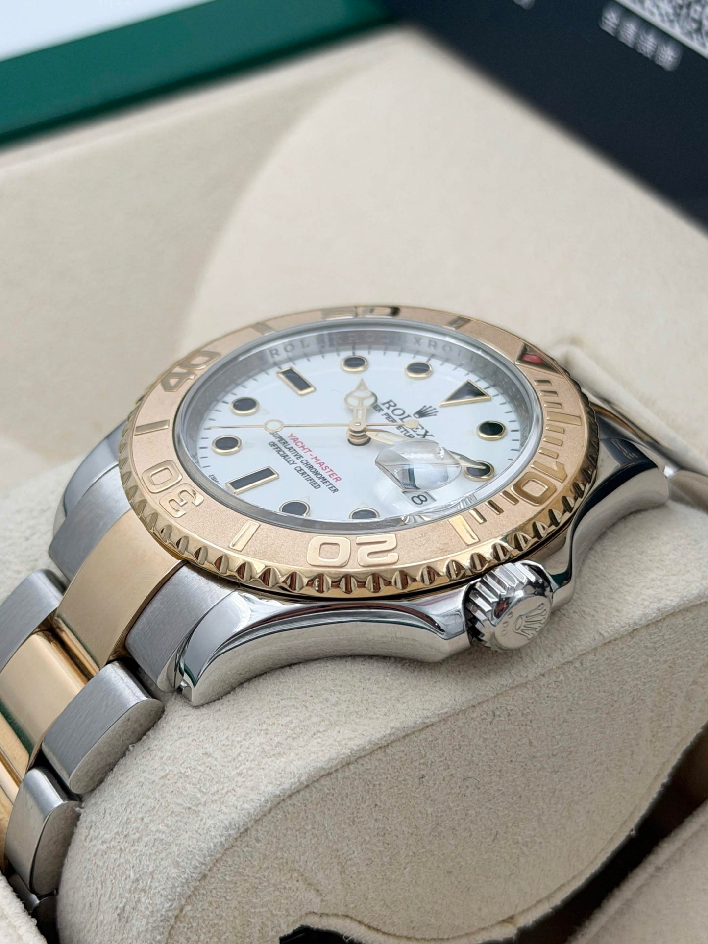 二手 USED ROLEX 勞力士 YACHT-MASTER 16623 白色面 2013年2月
