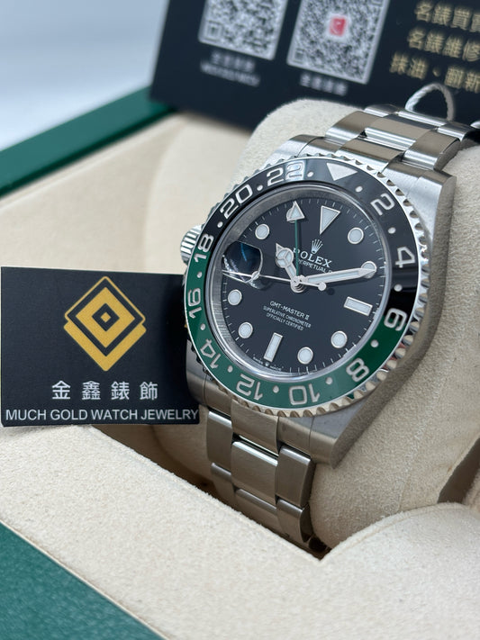 二手 USED  ROLEX 勞力士 GMT-MASTER II 126720VTNR 黑色 2025年11月 未打磨 全套 FULL SET