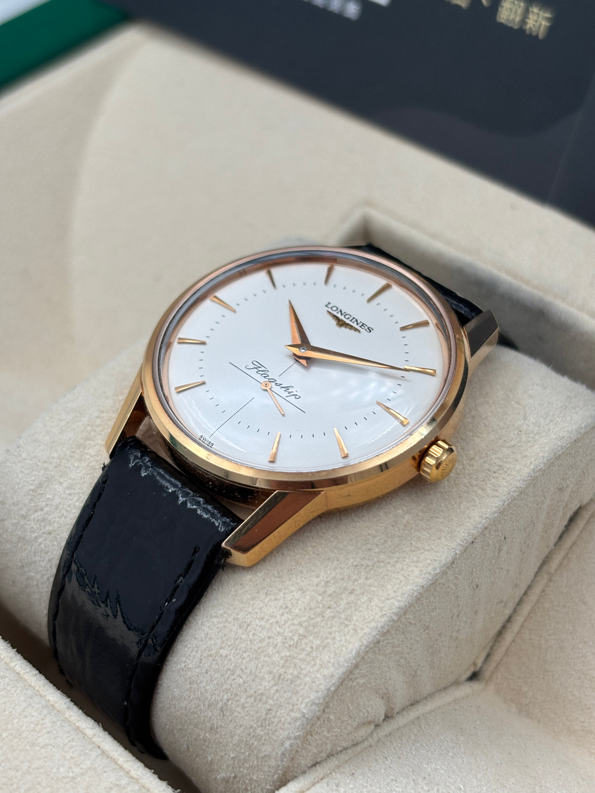二手 USED  LONGINES 浪琴 FLAGSHIP L4.746.8.72.0 白色 年份不詳 淨錶 WATCH ONLY