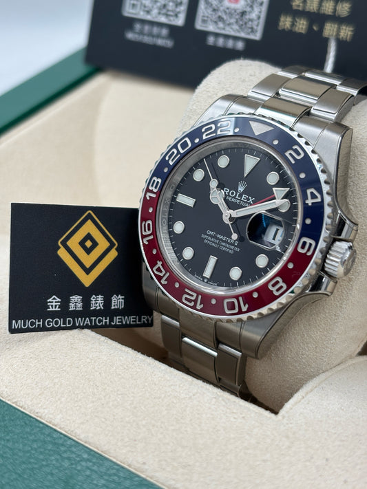 二手 USED  ROLEX 勞力士 GMT-MASTER II 126710BLRO 黑色 2023年1月 99.99%新 未打磨 全套 FULL SET