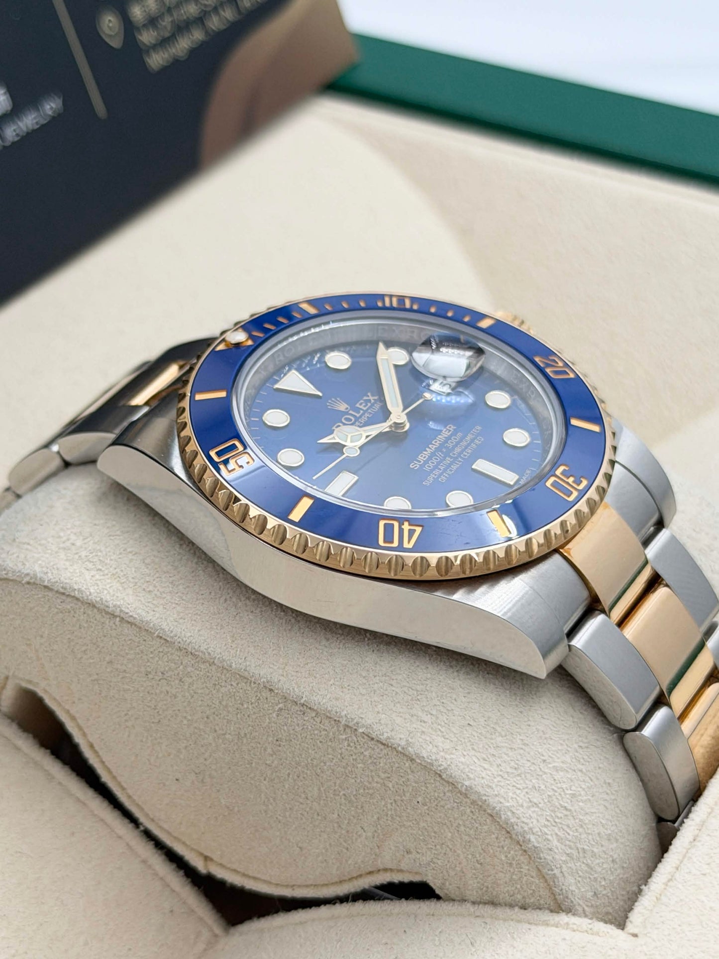 二手 USED ROLEX 勞力士 SUBMARINER DATE 116613LB 2018年2月 NFC上行卡 保到2027年9月 全套