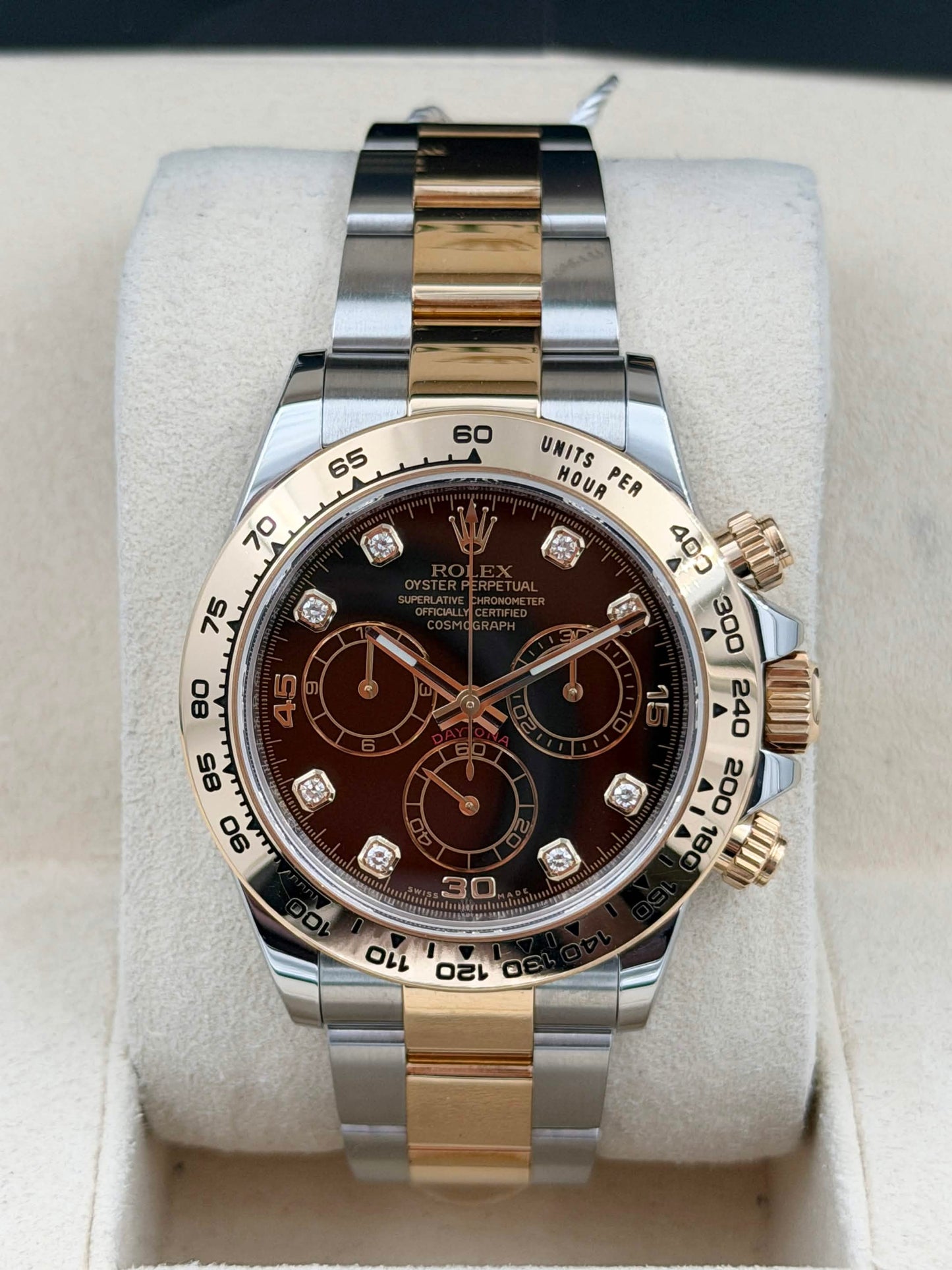 二手 USED ROLEX 勞力士 DAYTONA 116503G 2016年6月 黑色面鑽石字 全套