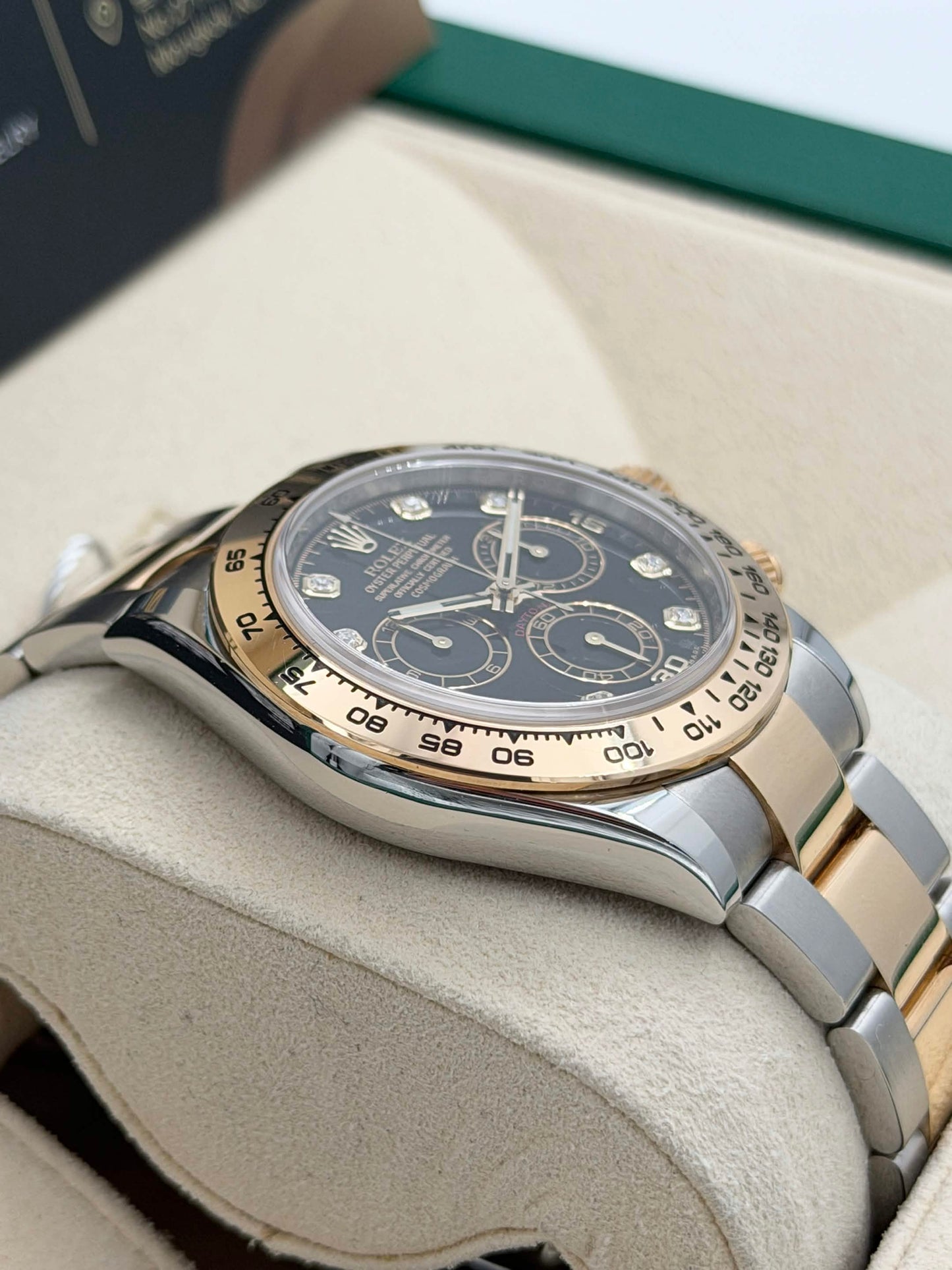 二手 USED ROLEX 勞力士 DAYTONA 116503G 2016年6月 黑色面鑽石字 全套