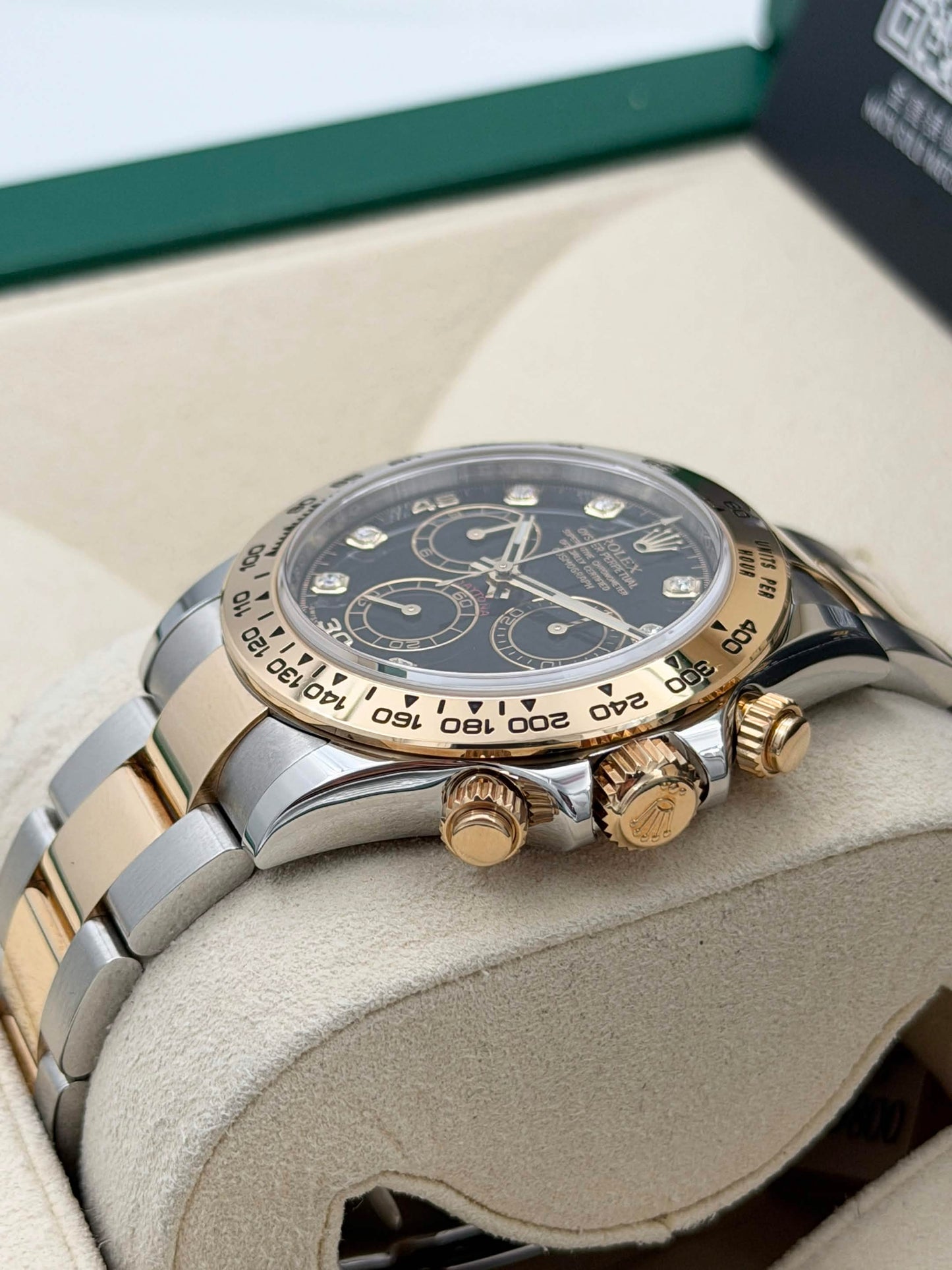 二手 USED ROLEX 勞力士 DAYTONA 116503G 2016年6月 黑色面鑽石字 全套